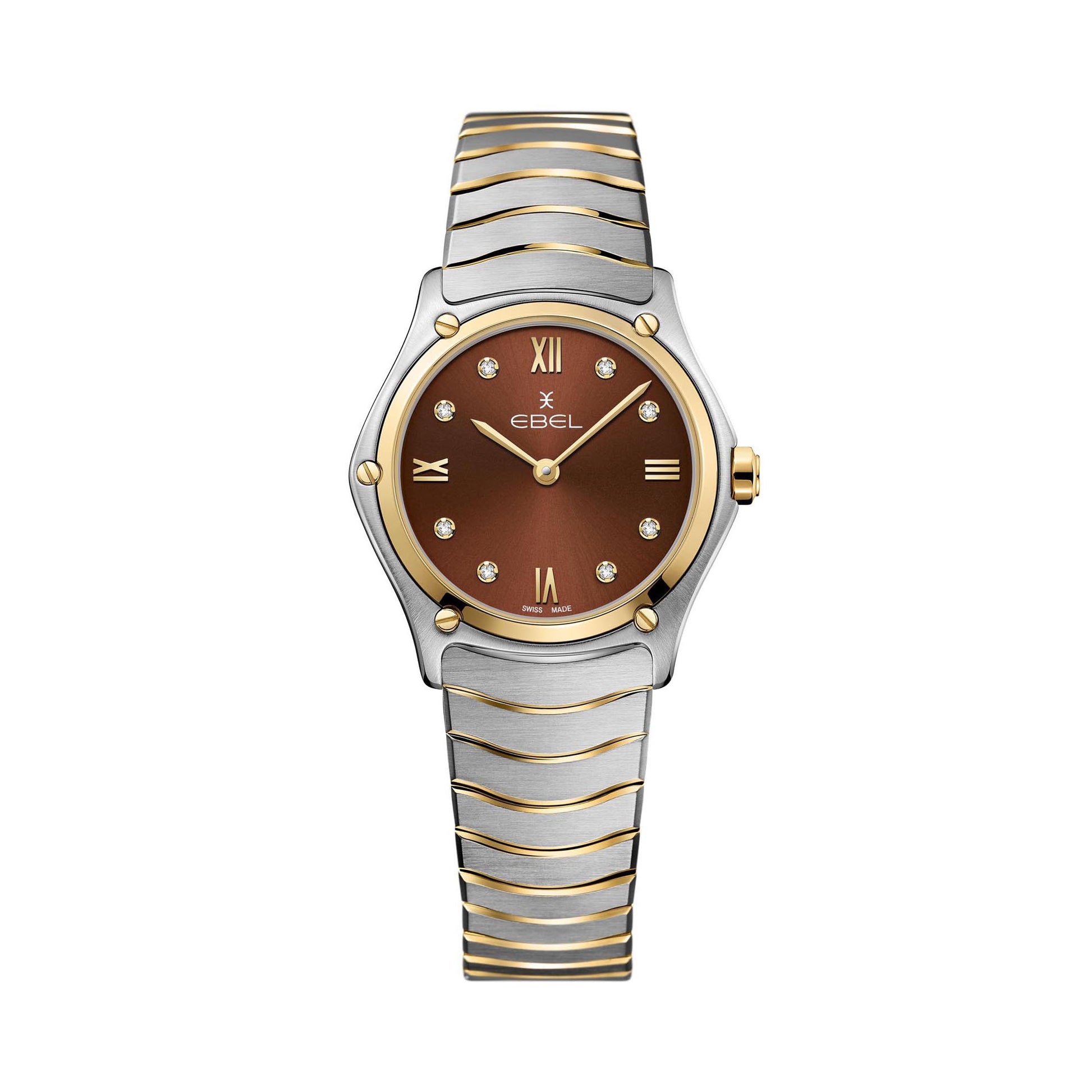 EBEL Sport Classic Lady (1216445A) aus Gelbgold, Edelstahl mit Diamant