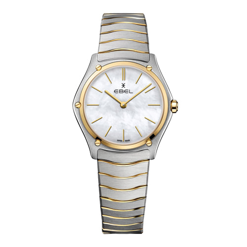 EBEL Sport Classic Lady (1216510A) aus Gelbgold, Edelstahl mit Perlmutt
