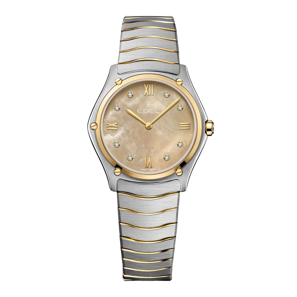 EBEL Sport Classic Lady (1216543) aus Gelbgold, Edelstahl mit Diamant und Perlmutt