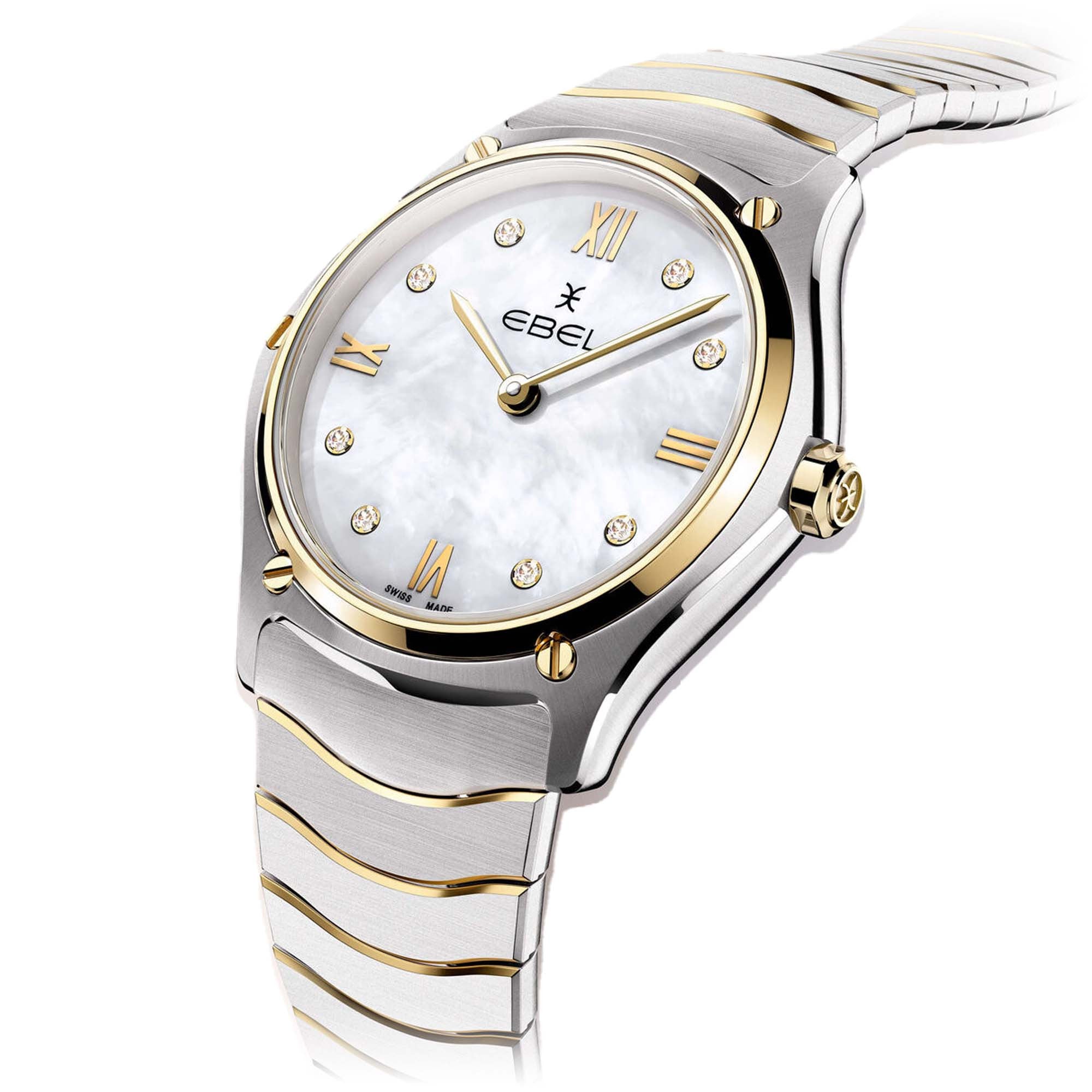 EBEL Sport Classic Lady (1216566) aus Gelbgold, Edelstahl mit Diamant und Perlmutt
