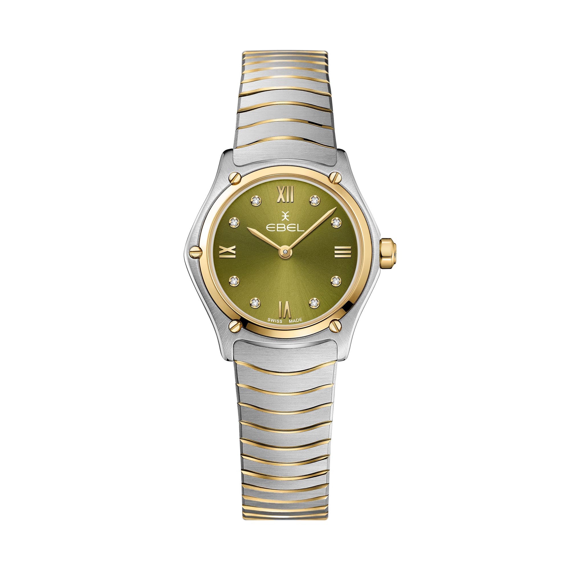 EBEL Sport Classic Mini (1216441A) aus Gelbgold, Edelstahl mit Diamant