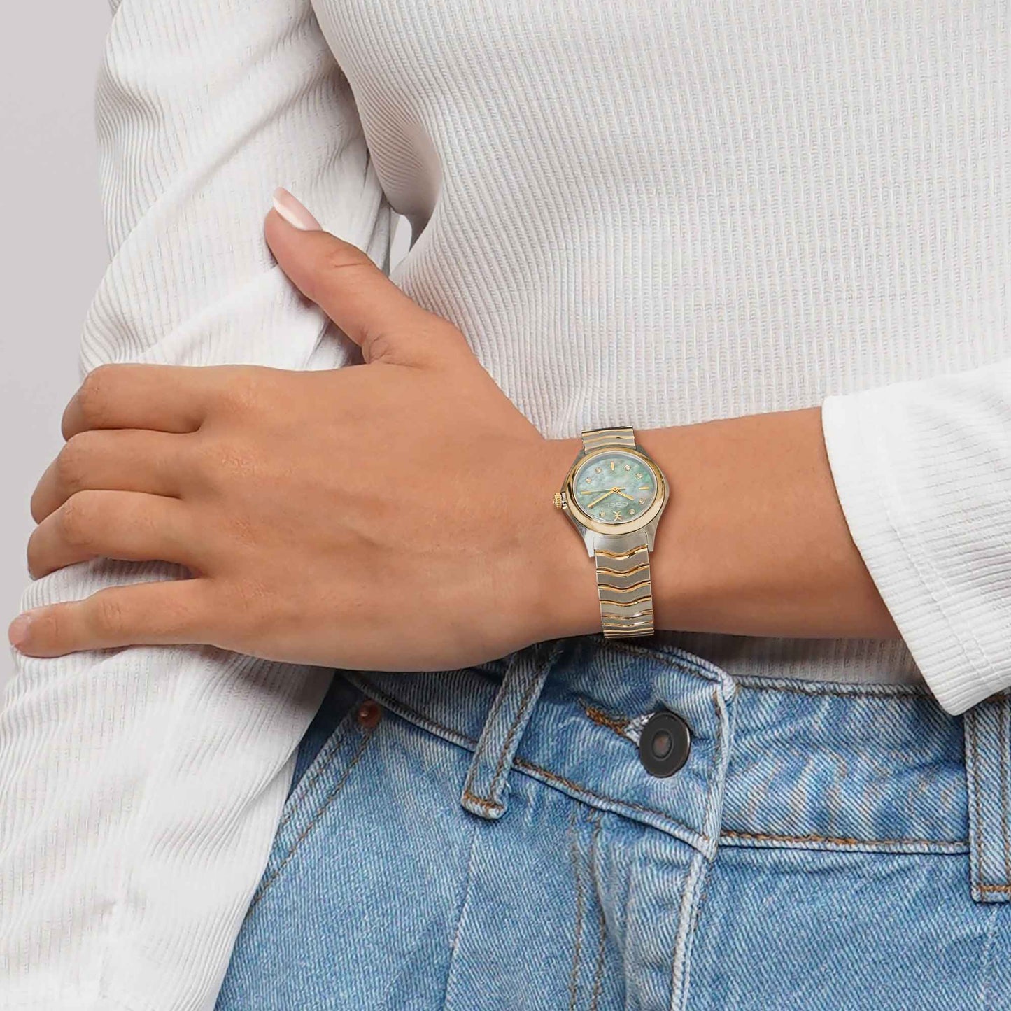 Wave, Gelbgold • Diamant • Perlmutt von EBEL (1216687)