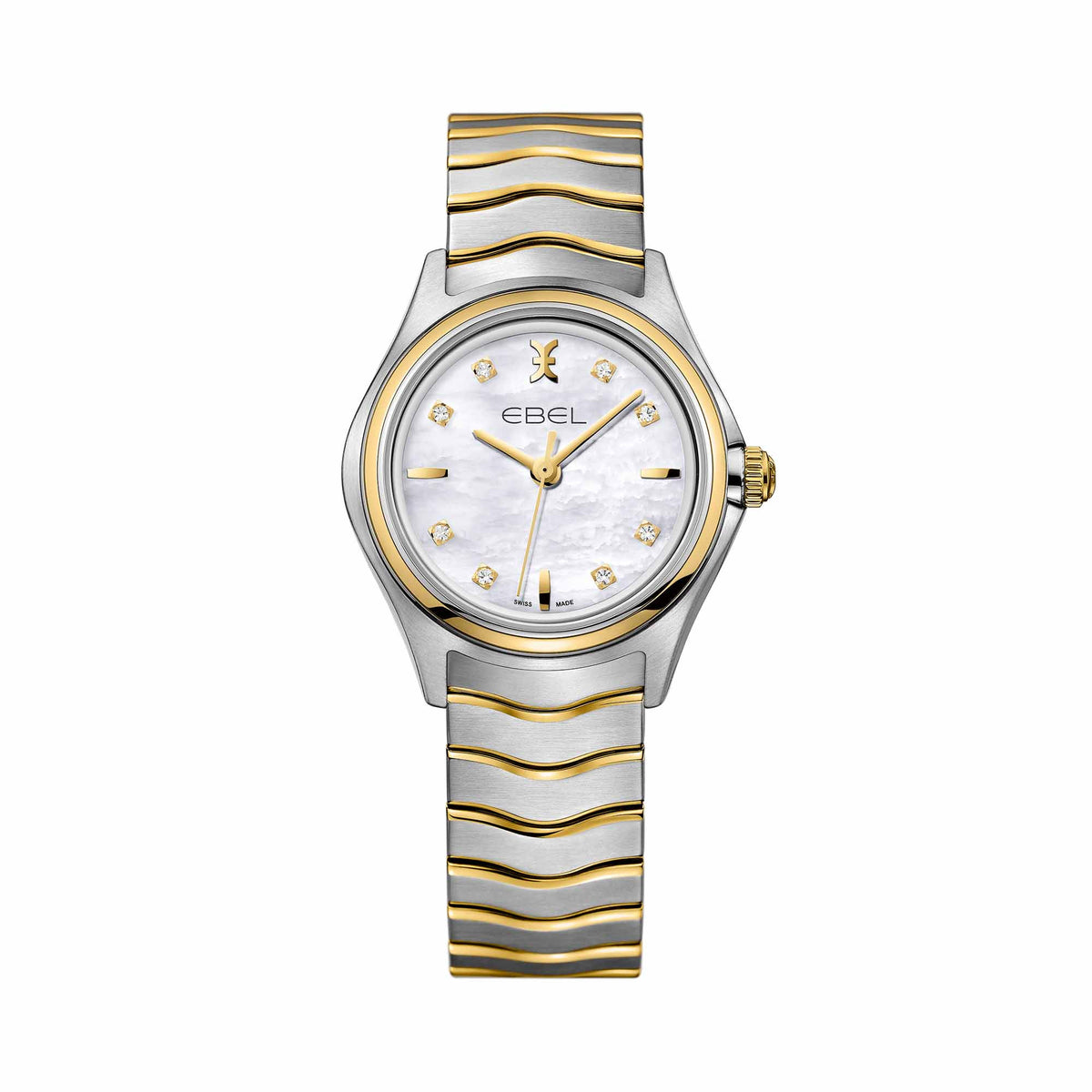 EBEL Wave (1216197) aus Gelbgold, Edelstahl mit Diamant und Perlmutt