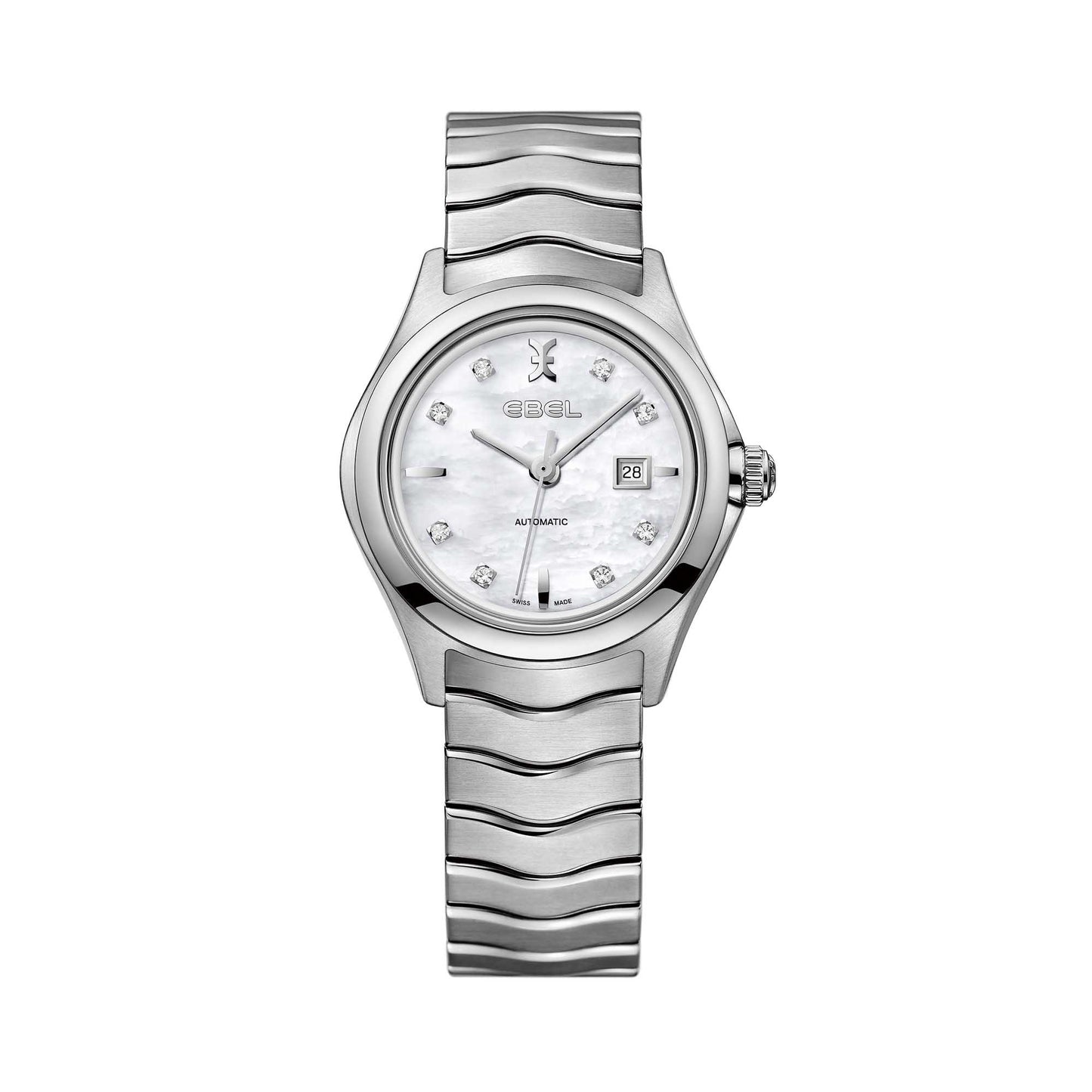 Wave Lady, Edelstahl • Diamant • Perlmutt von EBEL (1216327)