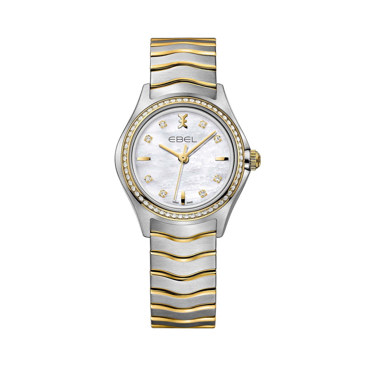 EBEL Wave (1216351) aus Gelbgold, Edelstahl mit Diamant und Perlmutt