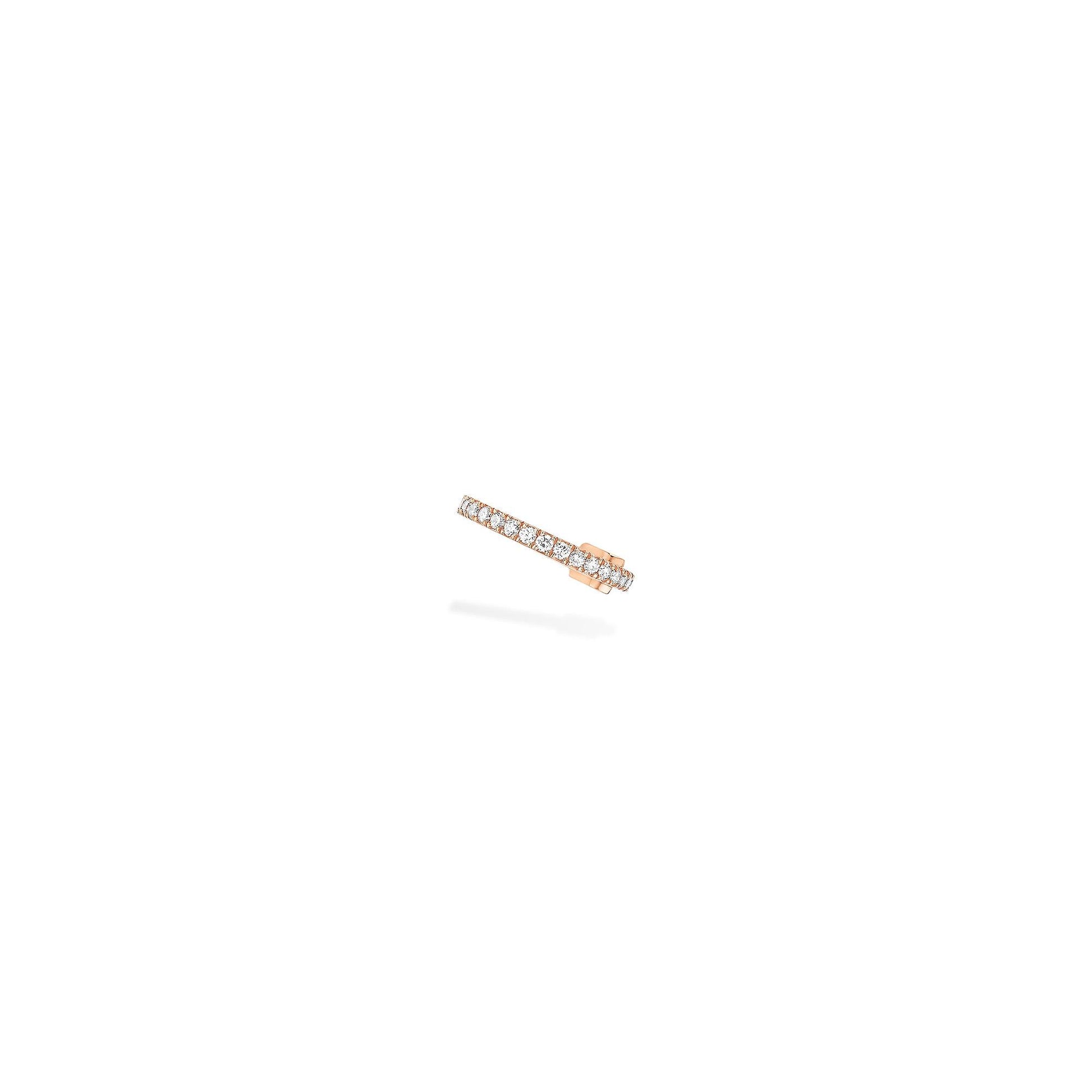 Einzelner Gatsby Ohrclip mittleres Ohr, Roségold • Diamant von Messika (10031-PG)