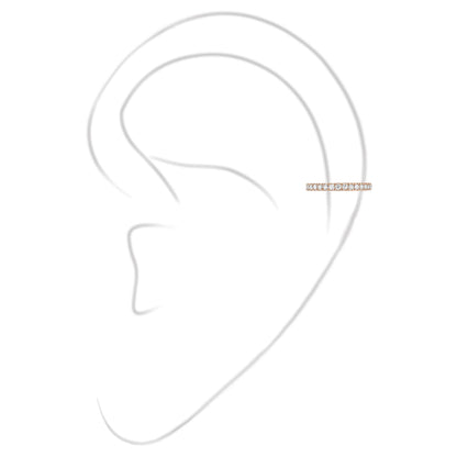 Einzelner Gatsby Ohrclip mittleres Ohr, Roségold • Diamant von Messika (10031-PG)