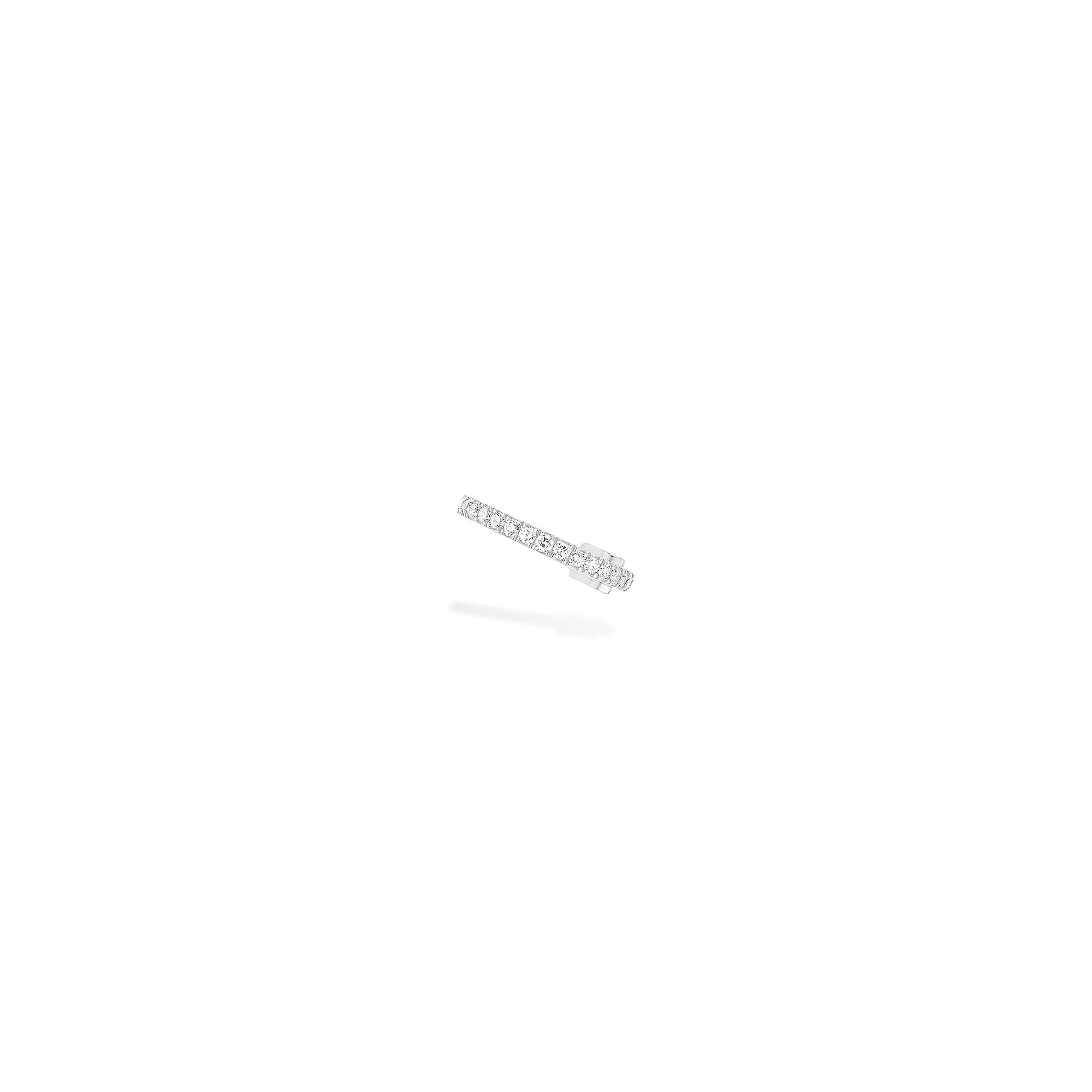 Einzelner Gatsby Ohrclip mittleres Ohr, Weißgold • Diamant von Messika (10031-WG)
