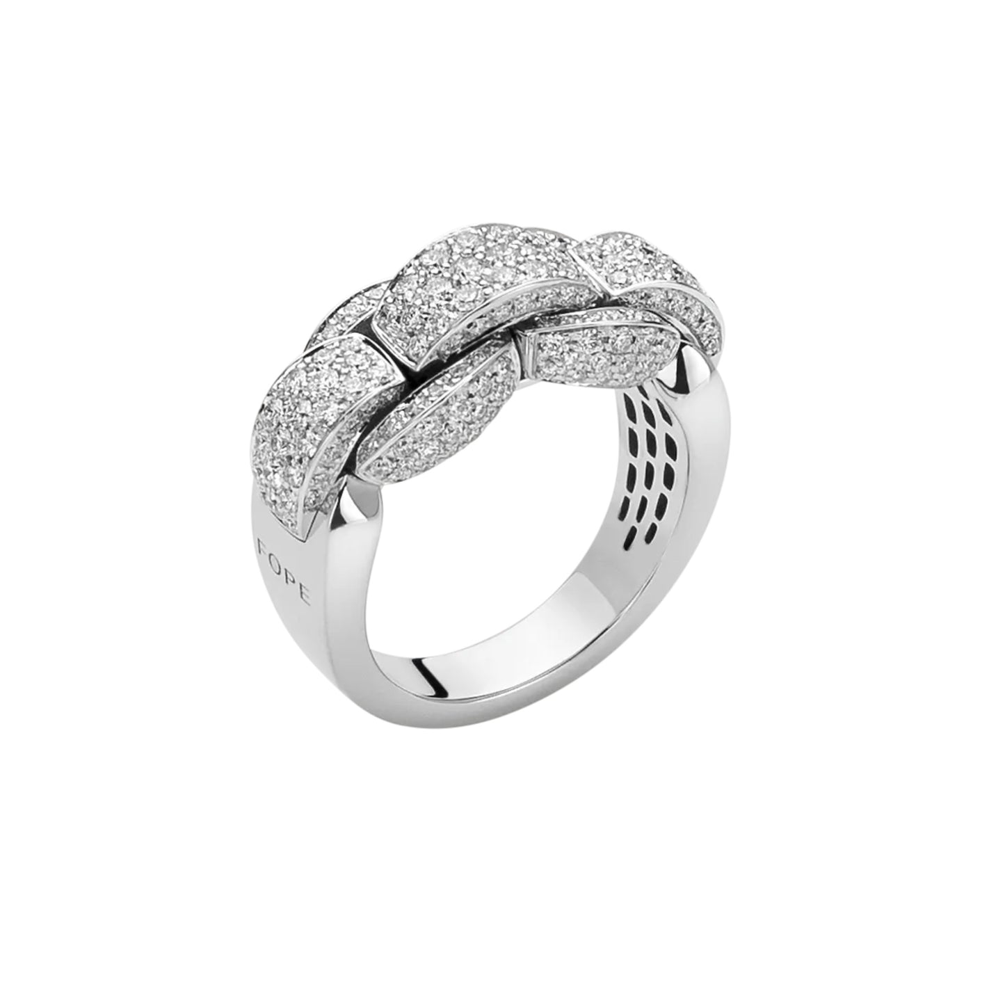 Eka Ring mit Diamanten, Weißgold • Diamant von FOPE (77305AX_PB_B_XBX_140)