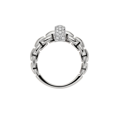 Eka Ring mit Pavébesatz, Weißgold • Diamant von FOPE (70710AX_PB_B_XBX_140)