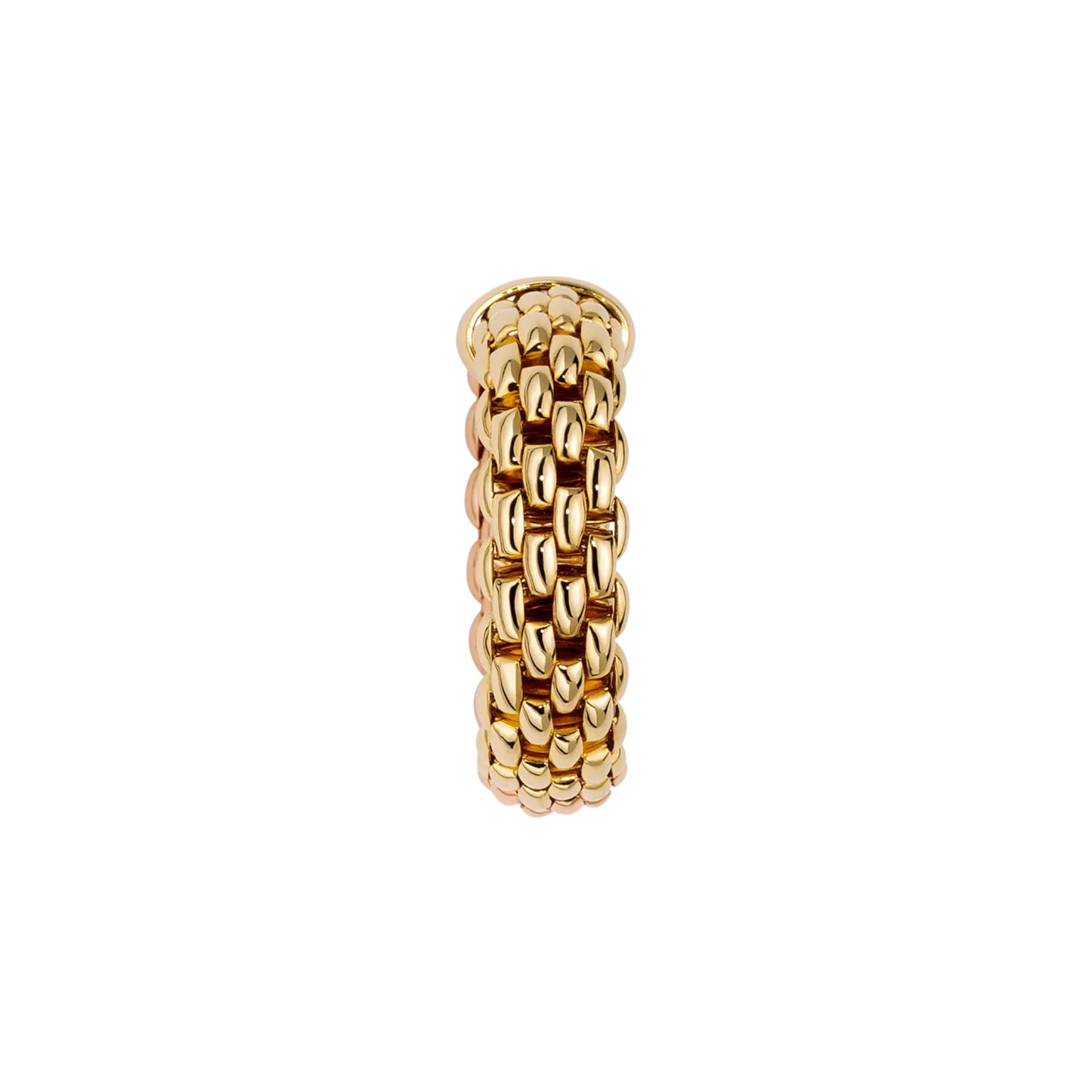 Essentials zweifarbiger Flex'it Ring mit flachem Halskettengeflecht, Bicolor-Gold von FOPE (08E02AX_XX_3_XGX_00S)