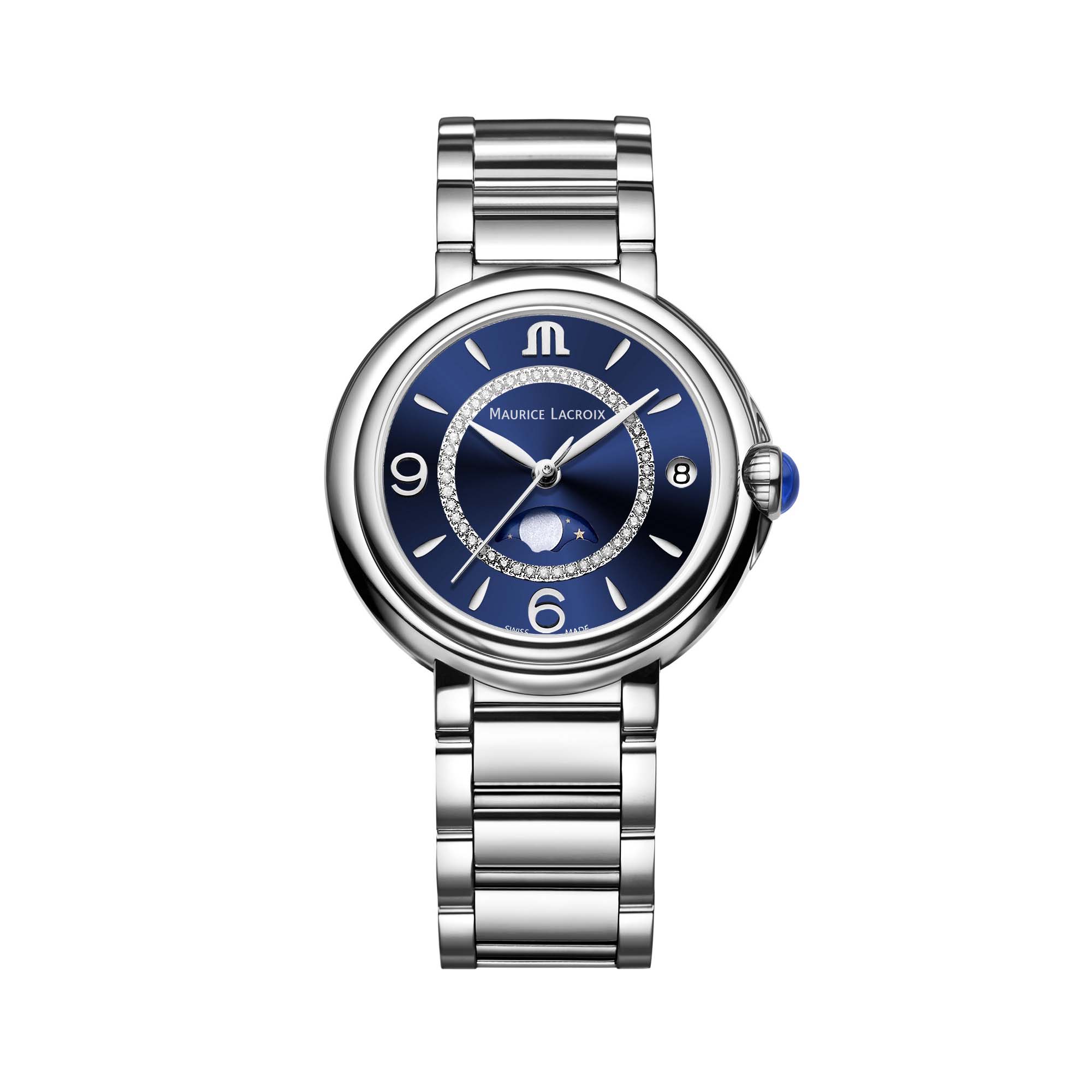 Fiaba Moonphase 32mm, Edelstahl • Diamant von Maurice Lacroix (FA1084-SS002-420-1)