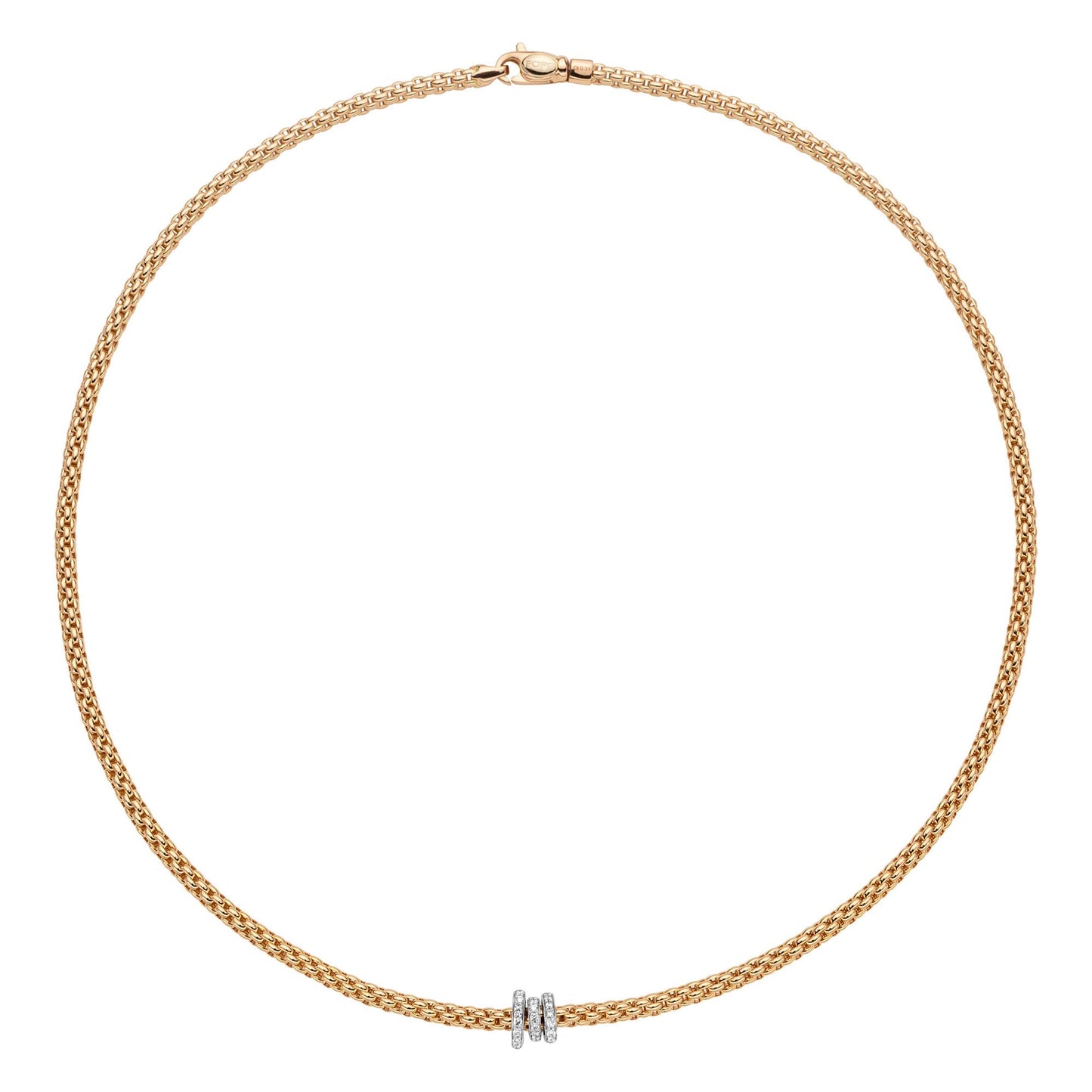 Flex'it PRIMA Collier, Bicolor-Gold • Diamant von FOPE (74408CX_PB_G_BBB_043)