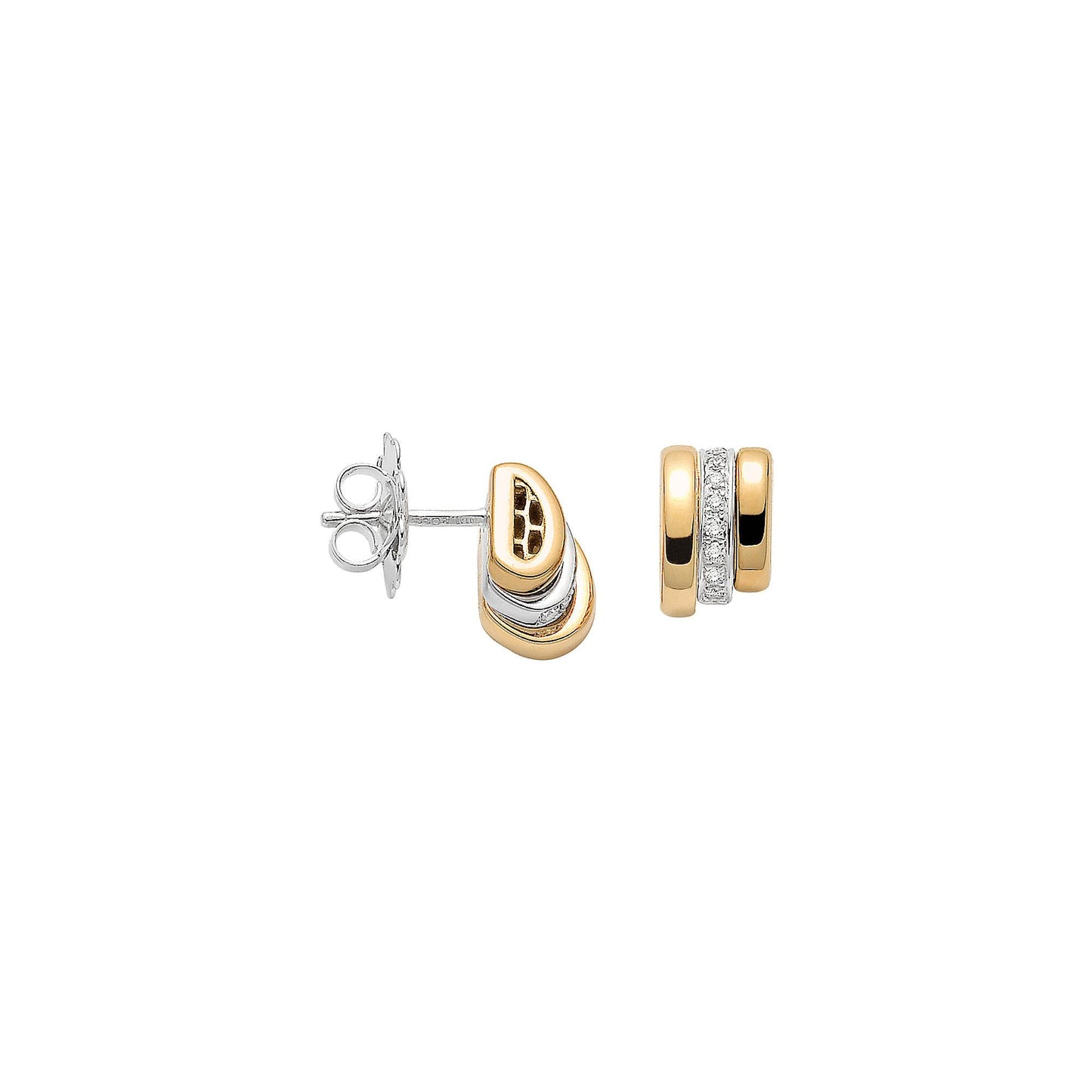 Flex'it PRIMA Ohrringe, Bicolor-Gold • Diamant von FOPE (74408OX_BB_G_GBG_000)