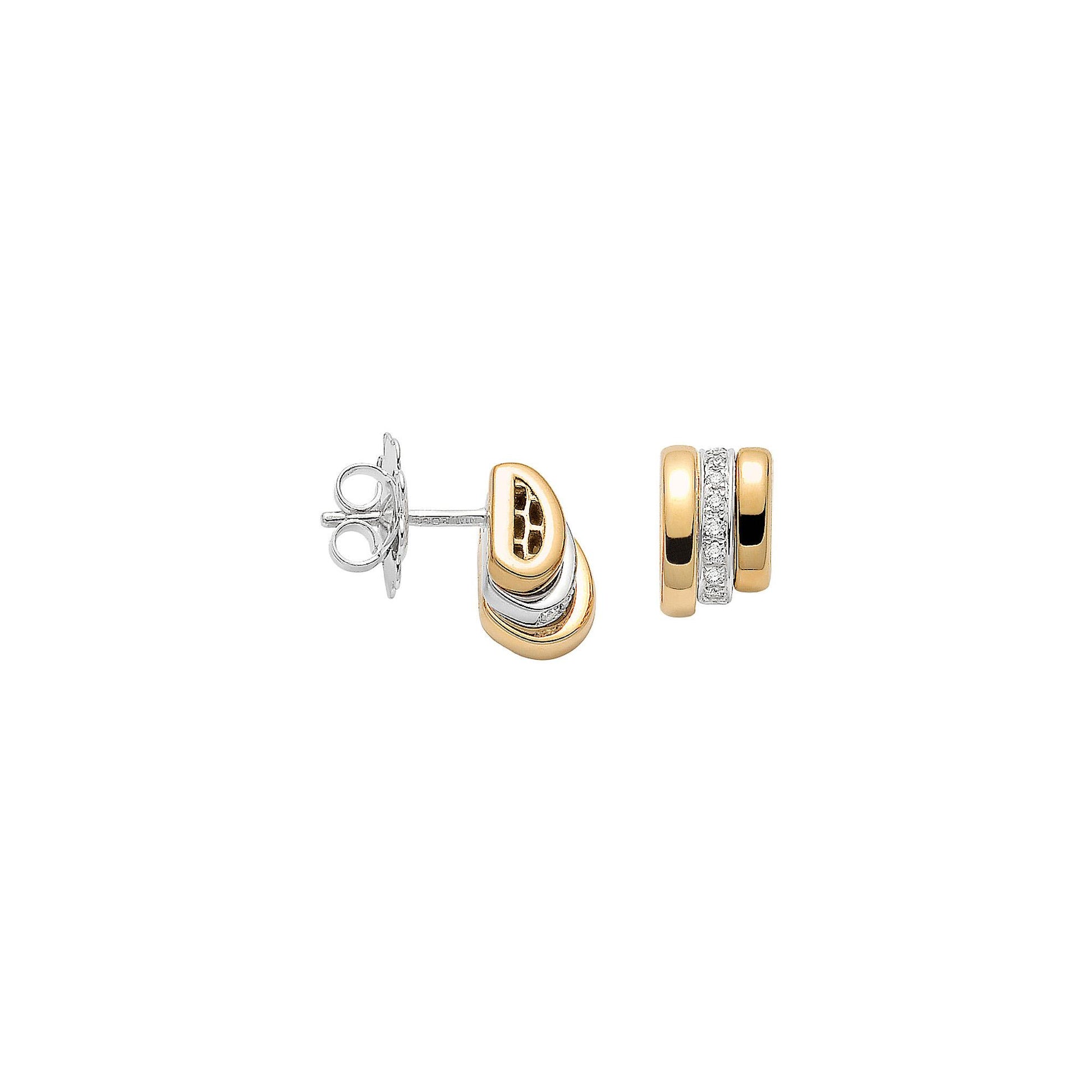 Flex'it PRIMA Ohrringe, Bicolor-Gold • Diamant von FOPE (74408OX_BB_G_GBG_000)