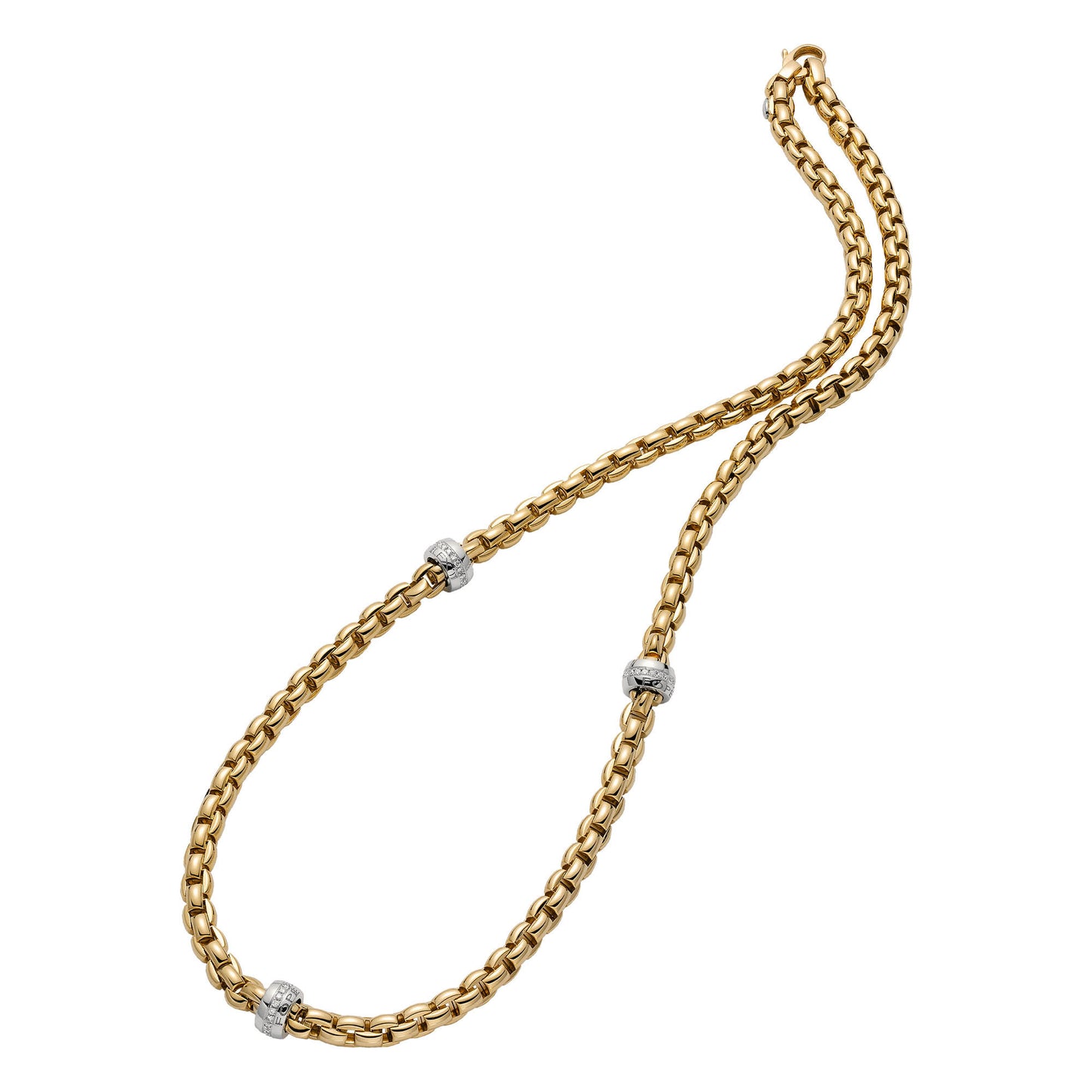 FOPE Eka Collier - 70605C3_BB_G_XBX_060 (060) aus Bicolor-Gold mit Diamant
