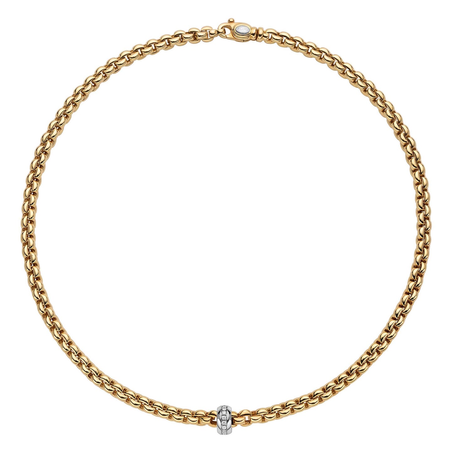 FOPE Eka Collier - 72110CX_BB_G_XBX_043 (043) aus Bicolor-Gold mit Diamant