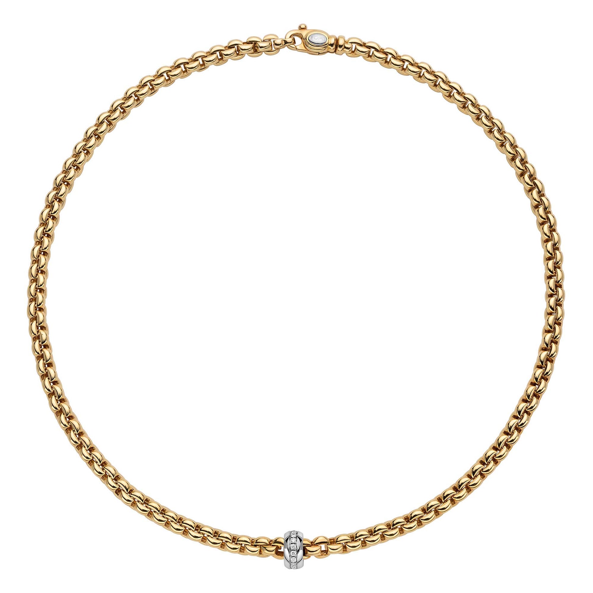 FOPE Eka Collier - 72110CX_BB_G_XBX_043 (043) aus Bicolor-Gold mit Diamant