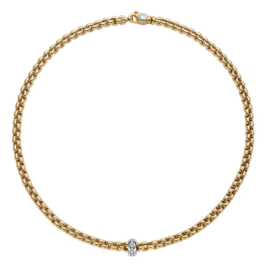 FOPE Eka Collier - 72110CX_BB_G_XBX_043 (043) aus Bicolor-Gold mit Diamant