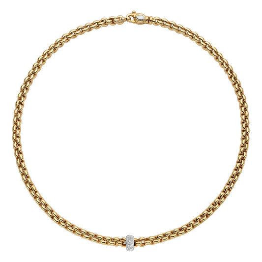 FOPE Eka Collier - 72110CX_PB_G_XBX_043 (043) aus Bicolor-Gold mit Diamant