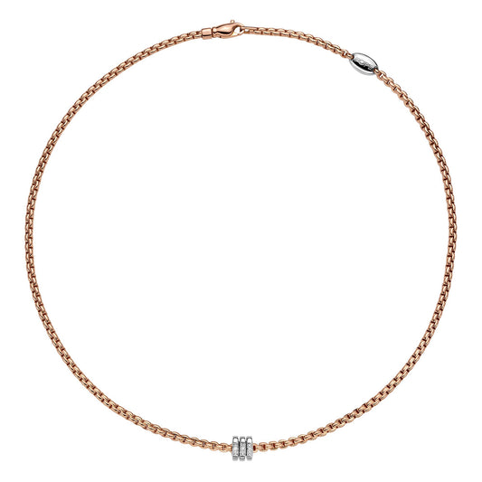 FOPE Eka Collier - 73901CX_BB_R_BBB_043 (043) aus Bicolor-Gold mit Diamant