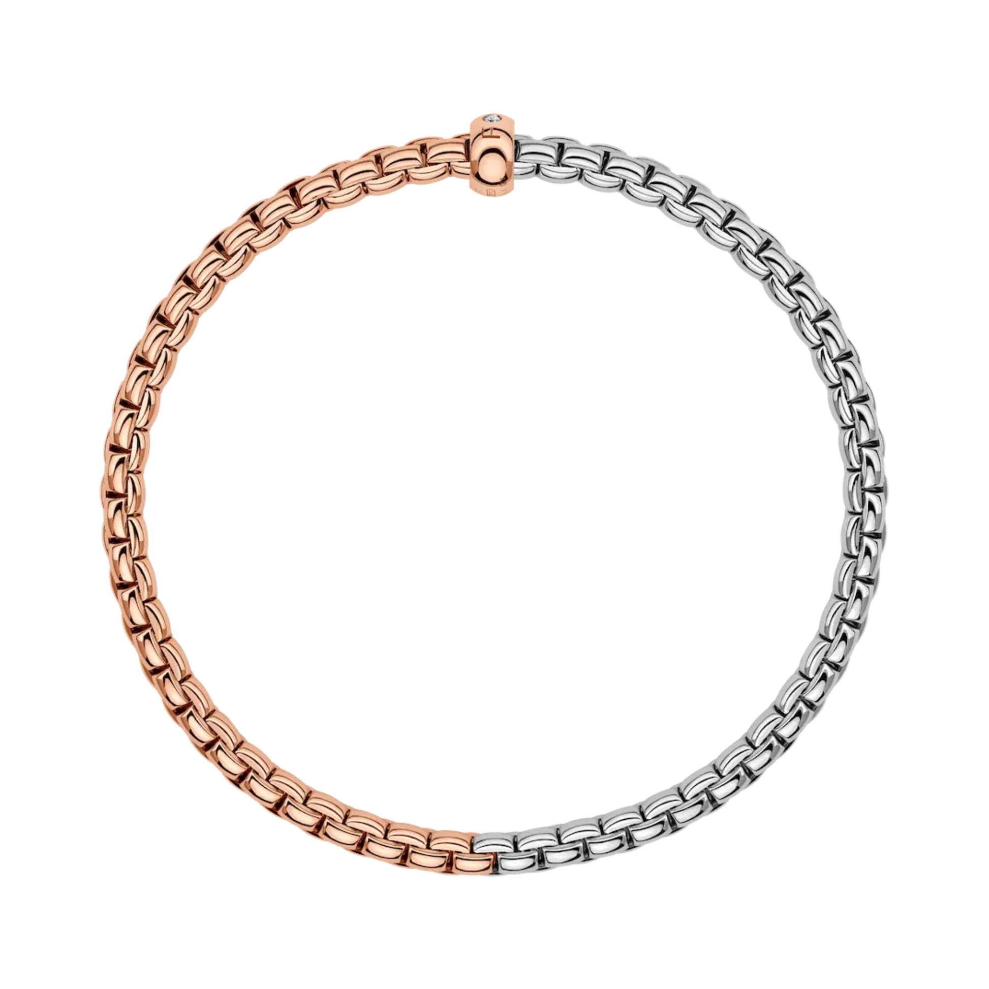 FOPE Eka Flex'it Armband - 01M01B2_BB_1_XRX_00S (00S) aus Bicolor-Gold mit Diamant