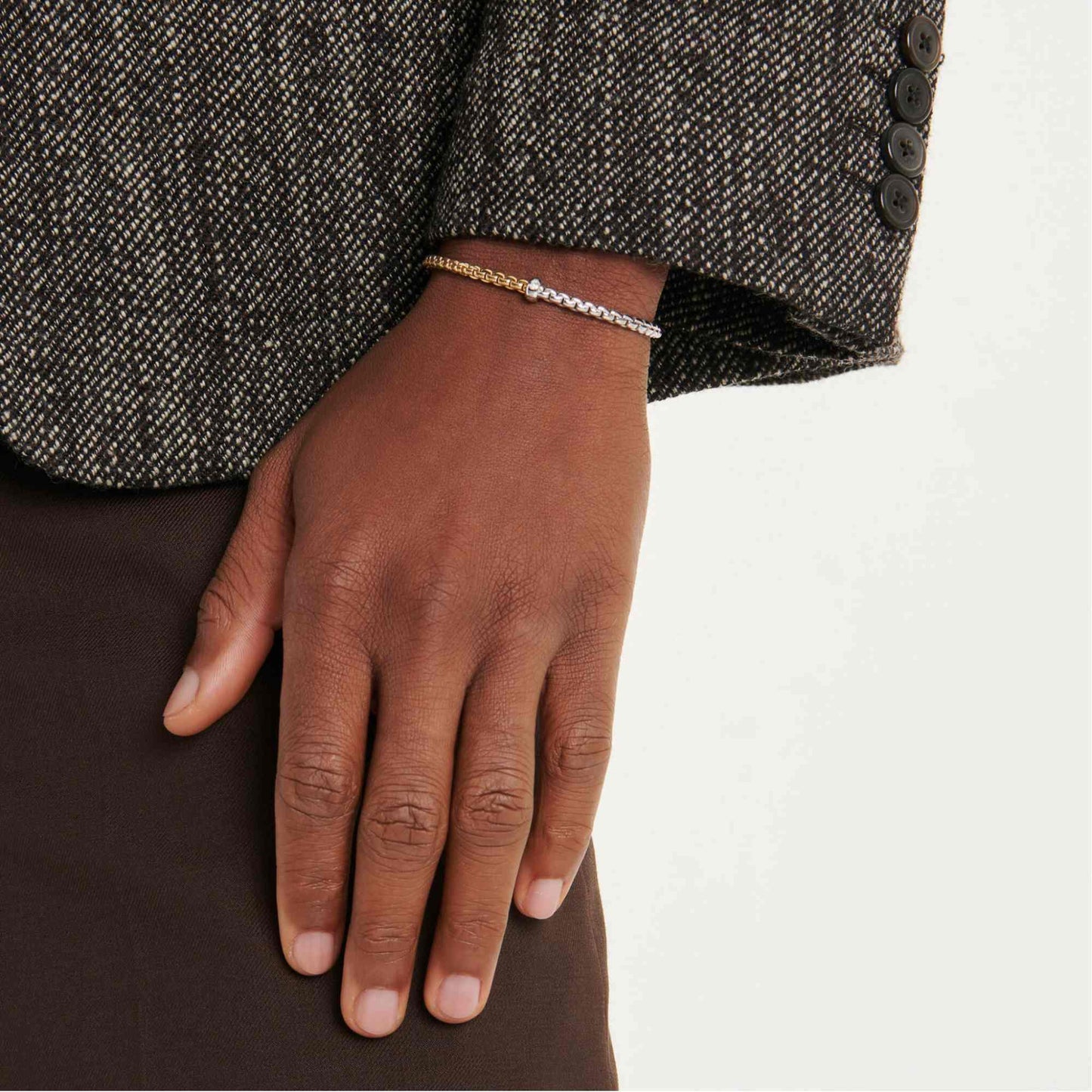 FOPE Eka Flex'it Armband - 01M01B2_BB_2_XBX_00S (00S) aus Bicolor-Gold mit Diamant