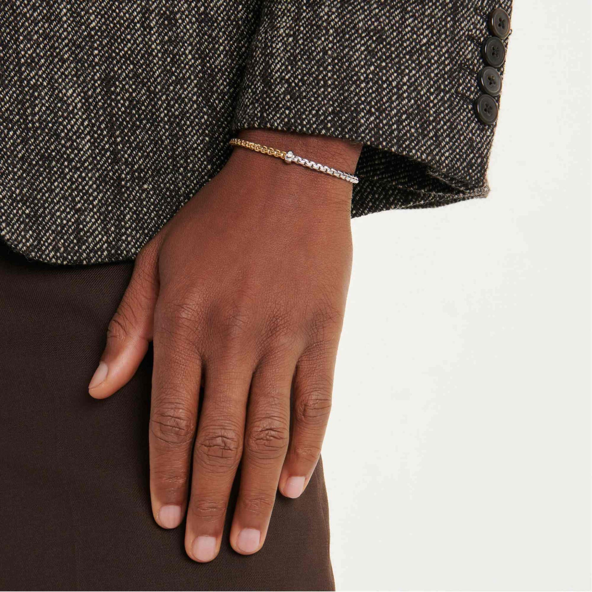 FOPE Eka Flex'it Armband - 01M01B2_BB_2_XBX_00S (00S) aus Bicolor-Gold mit Diamant