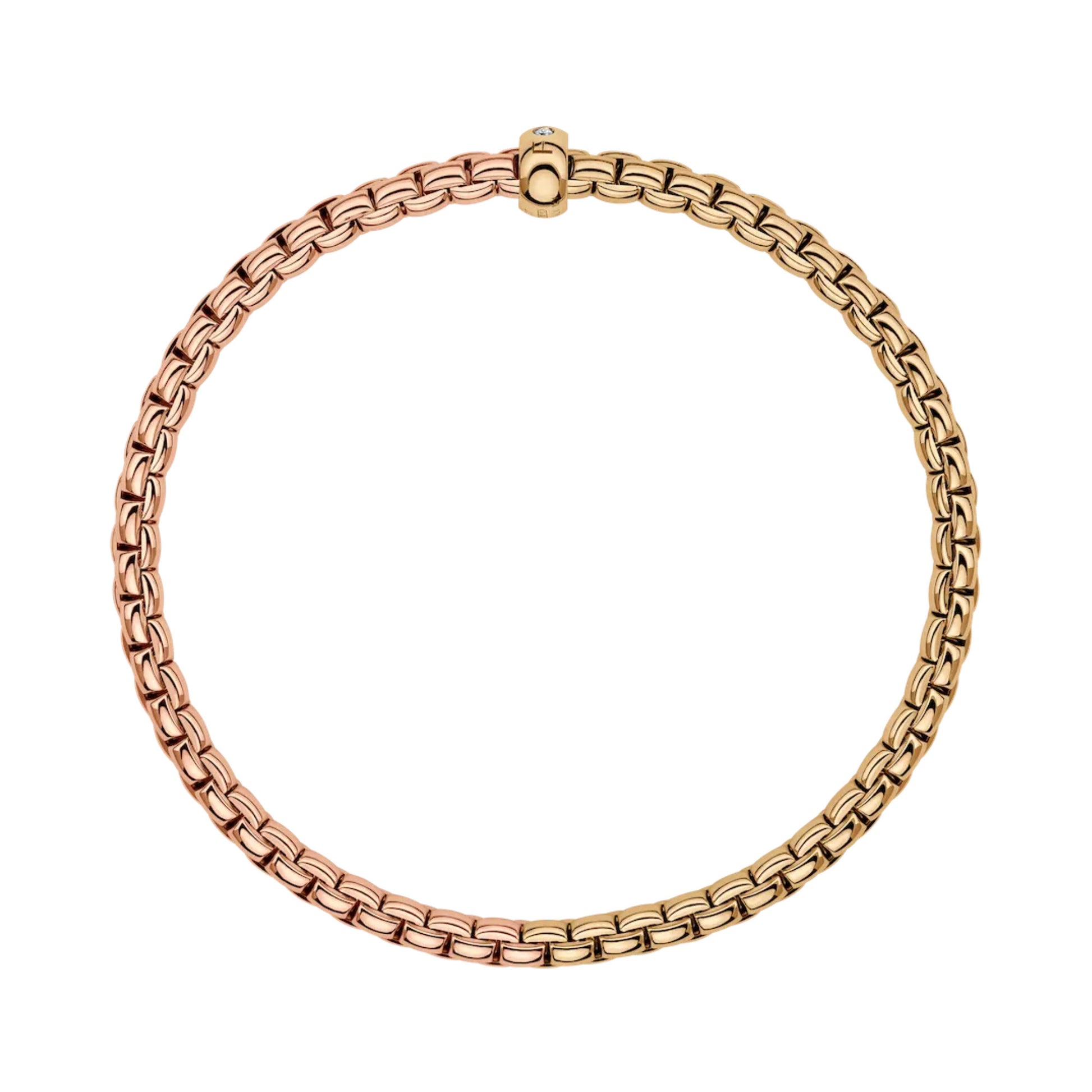 FOPE Eka Flex'it Armband - 01M01B2_BB_3_XGX_00S (00S) aus Bicolor-Gold mit Diamant