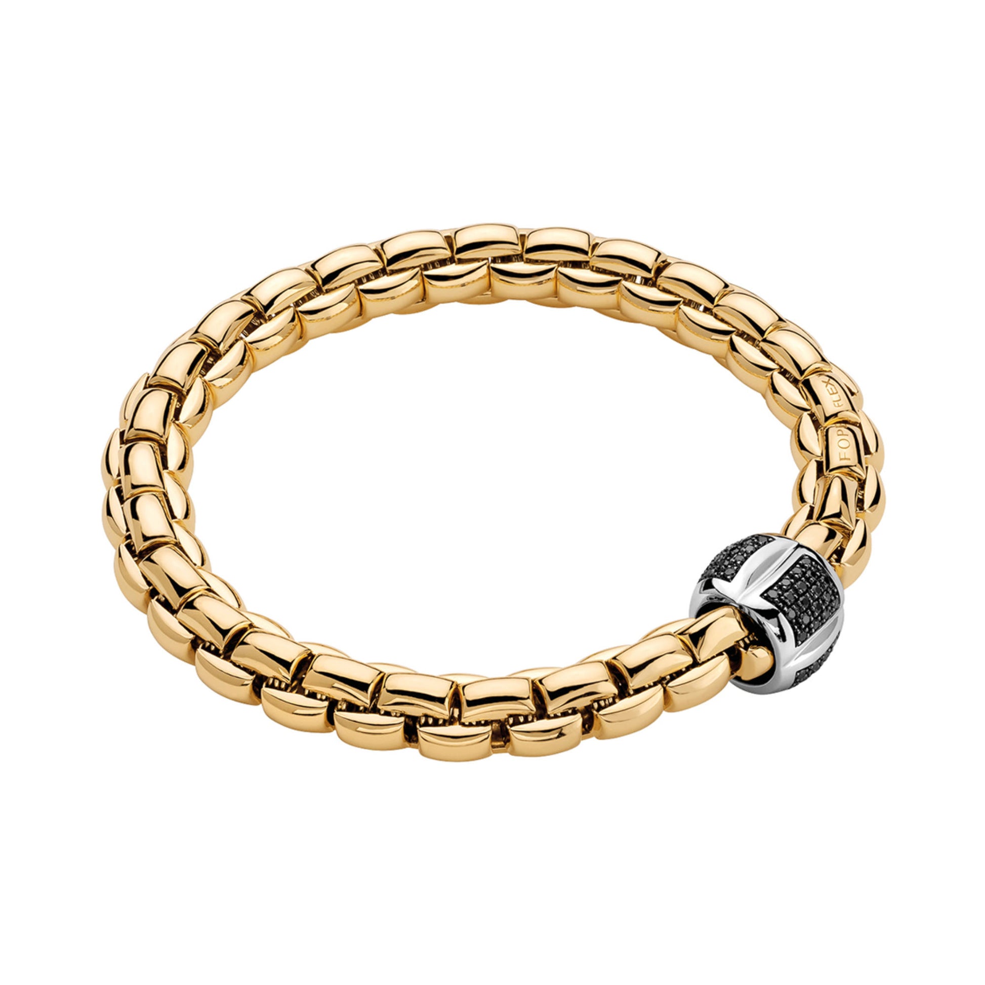 FOPE Eka Flex'it Armband - 60211BX_PN_G_X1X_0XS (0XS) aus Bicolor-Gold mit Diamant