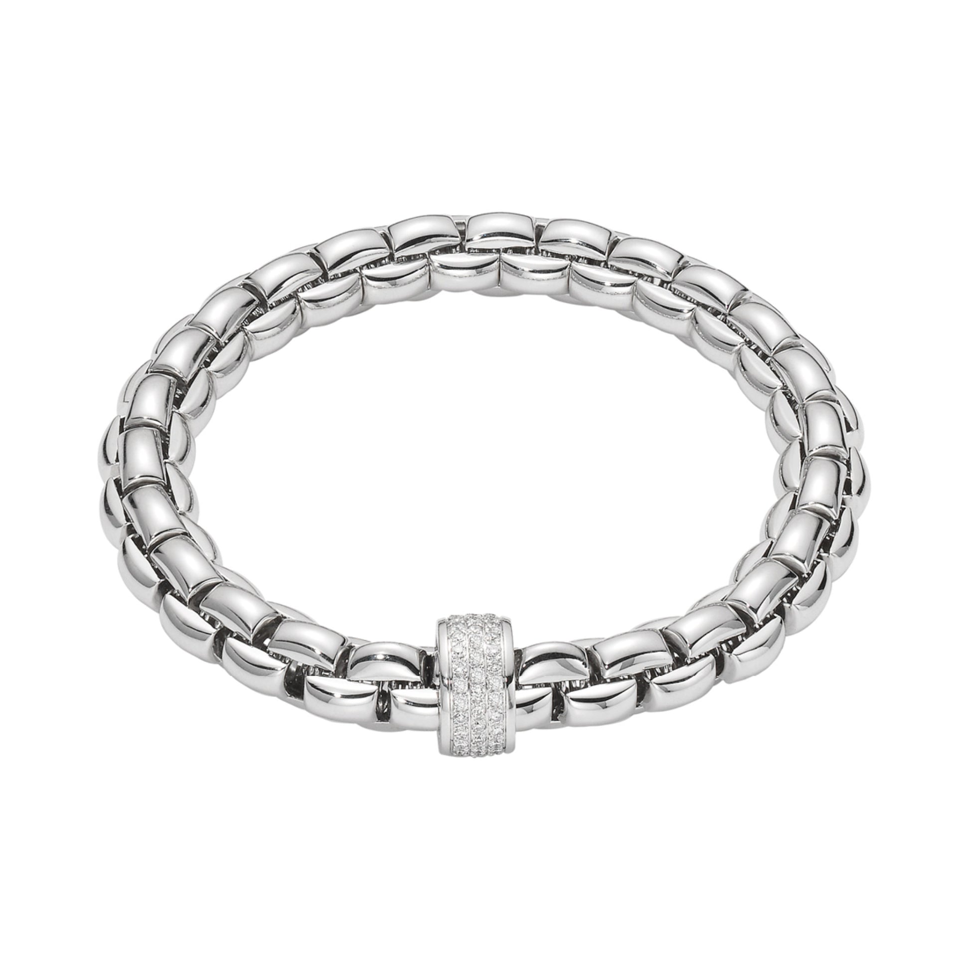 FOPE Eka Flex'it Armband - 60411BX_PB_B_XBX_0XS (0XS) aus Weißgold mit Diamant