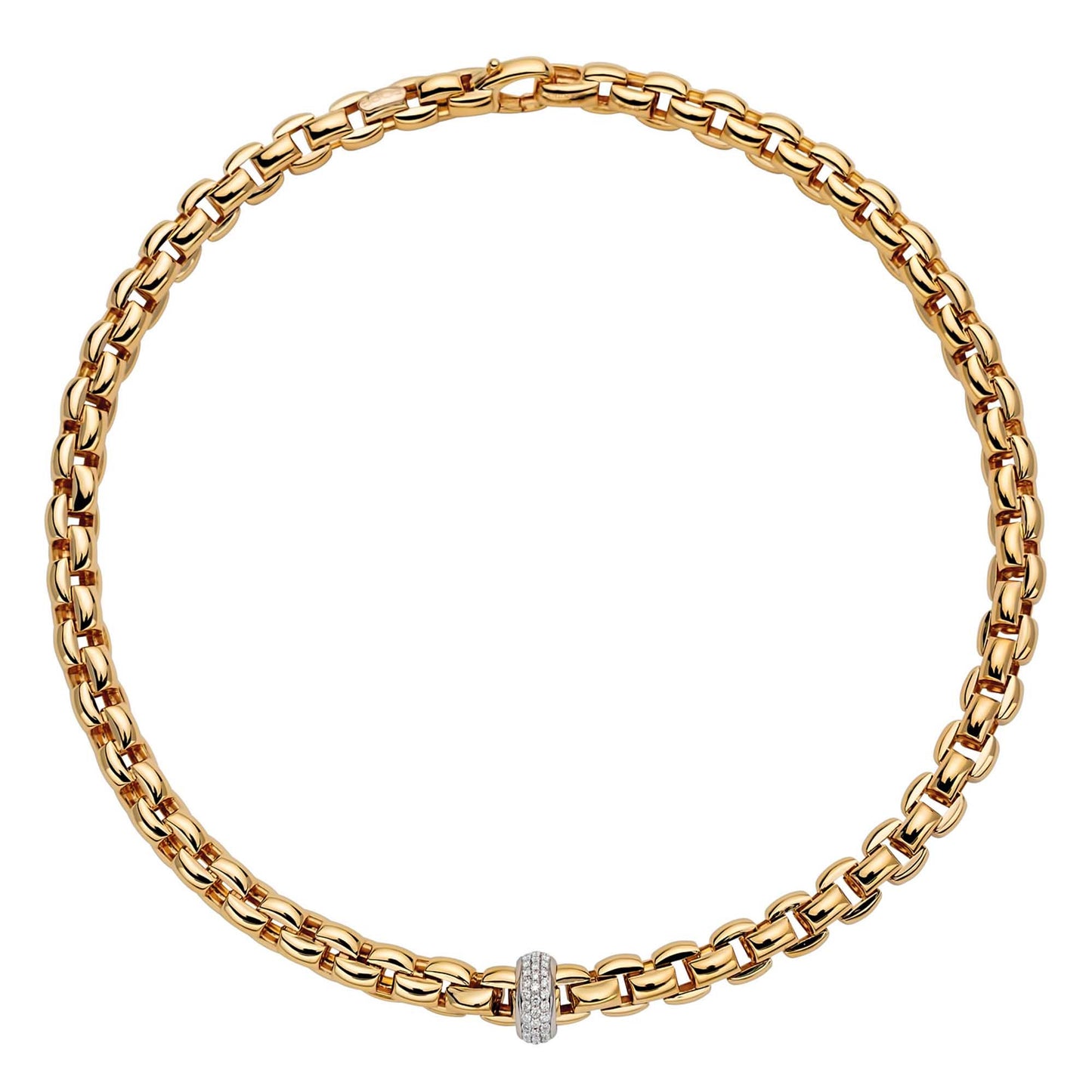 FOPE Eka Flex'it Collier - 60711CX_PB_G_XBX_043 (043) aus Bicolor-Gold mit Diamant