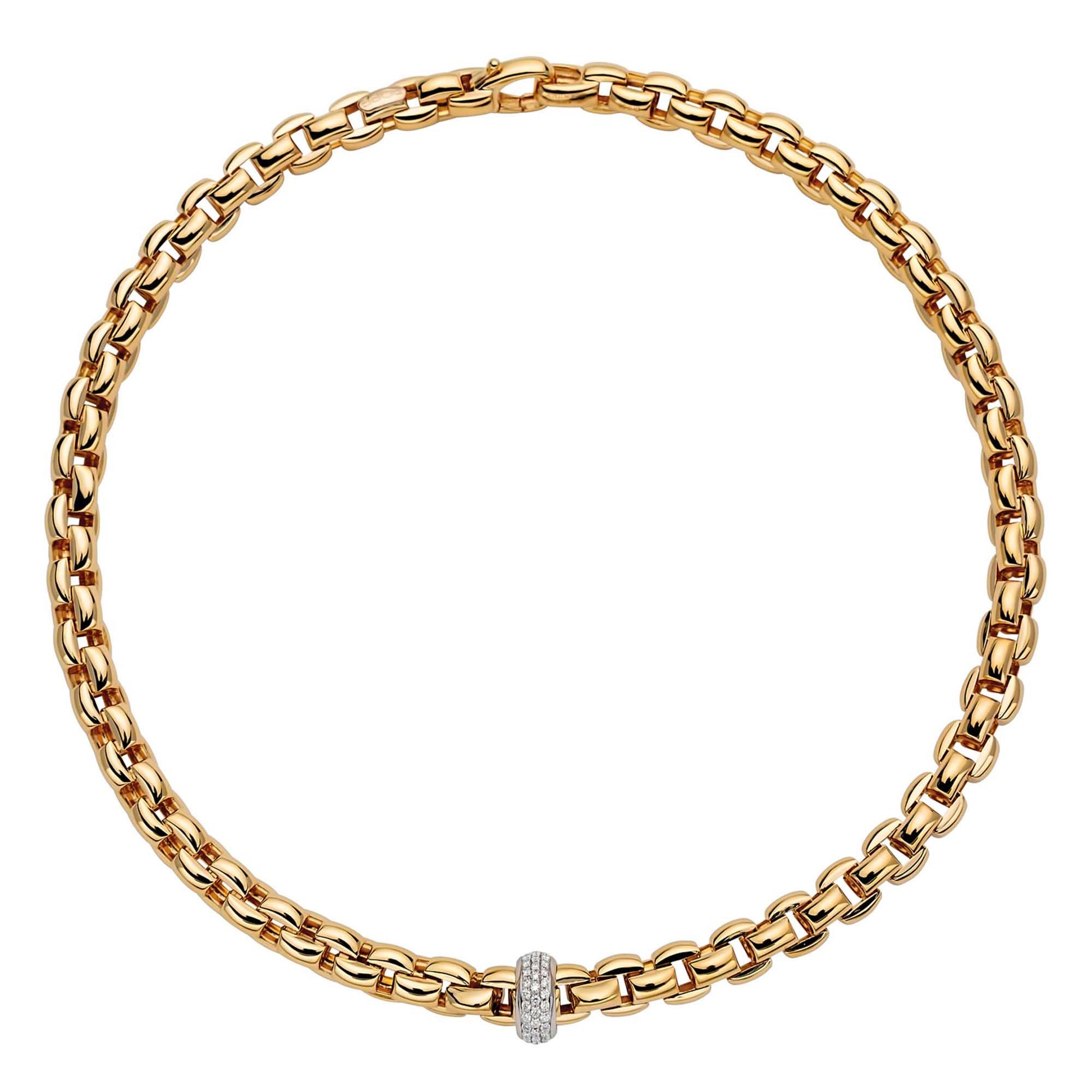 FOPE Eka Flex'it Collier - 60711CX_PB_G_XBX_043 (043) aus Bicolor-Gold mit Diamant