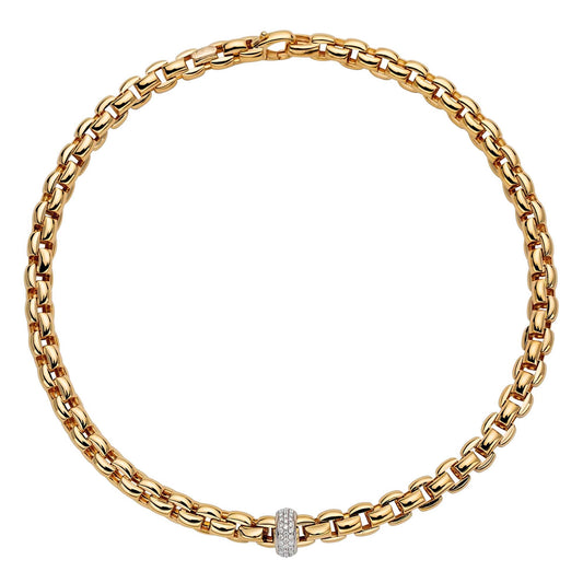 FOPE Eka Flex'it Collier - 60711CX_PB_G_XBX_043 (043) aus Bicolor-Gold mit Diamant