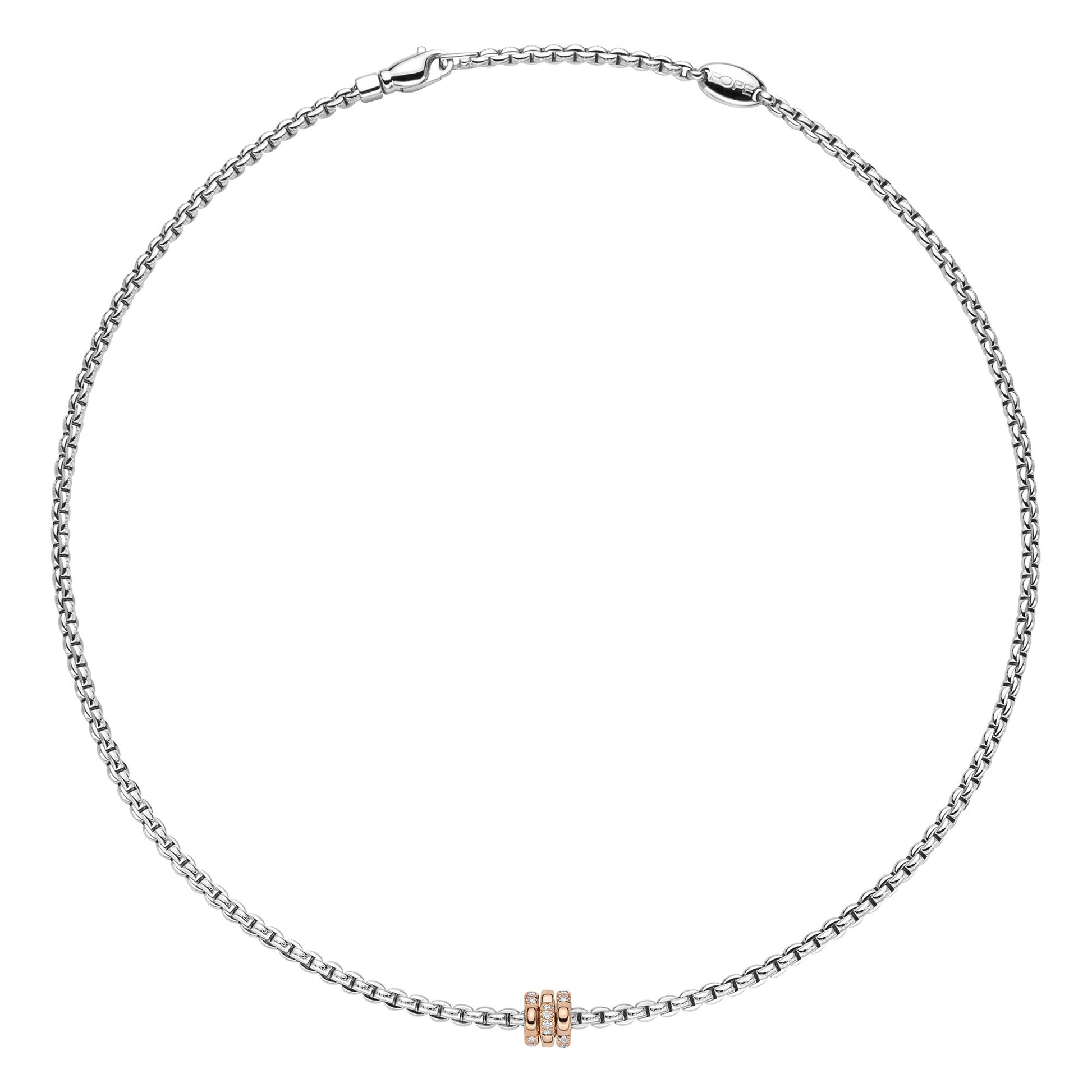 FOPE Eka Tiny Flex'it Collier - 73901CX_BB_B_RRR_043 (043) aus Weißgold mit Diamant
