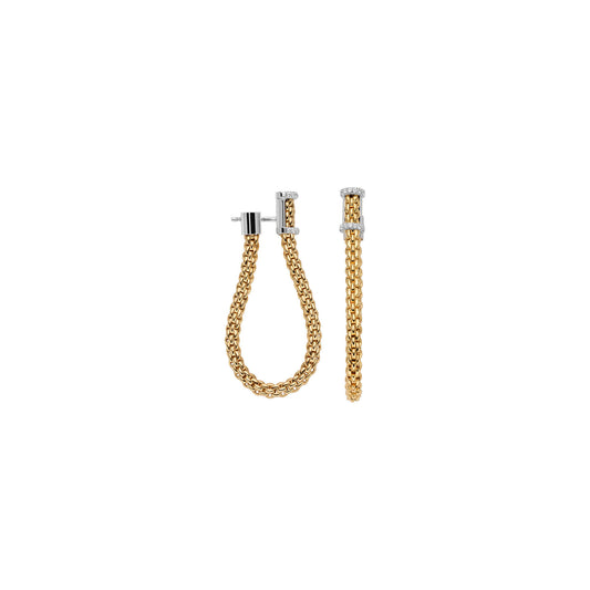 FOPE Essentials Ohrringe - 04E08OX_BB_G_XXX_000 (000) aus Bicolor-Gold mit Diamant