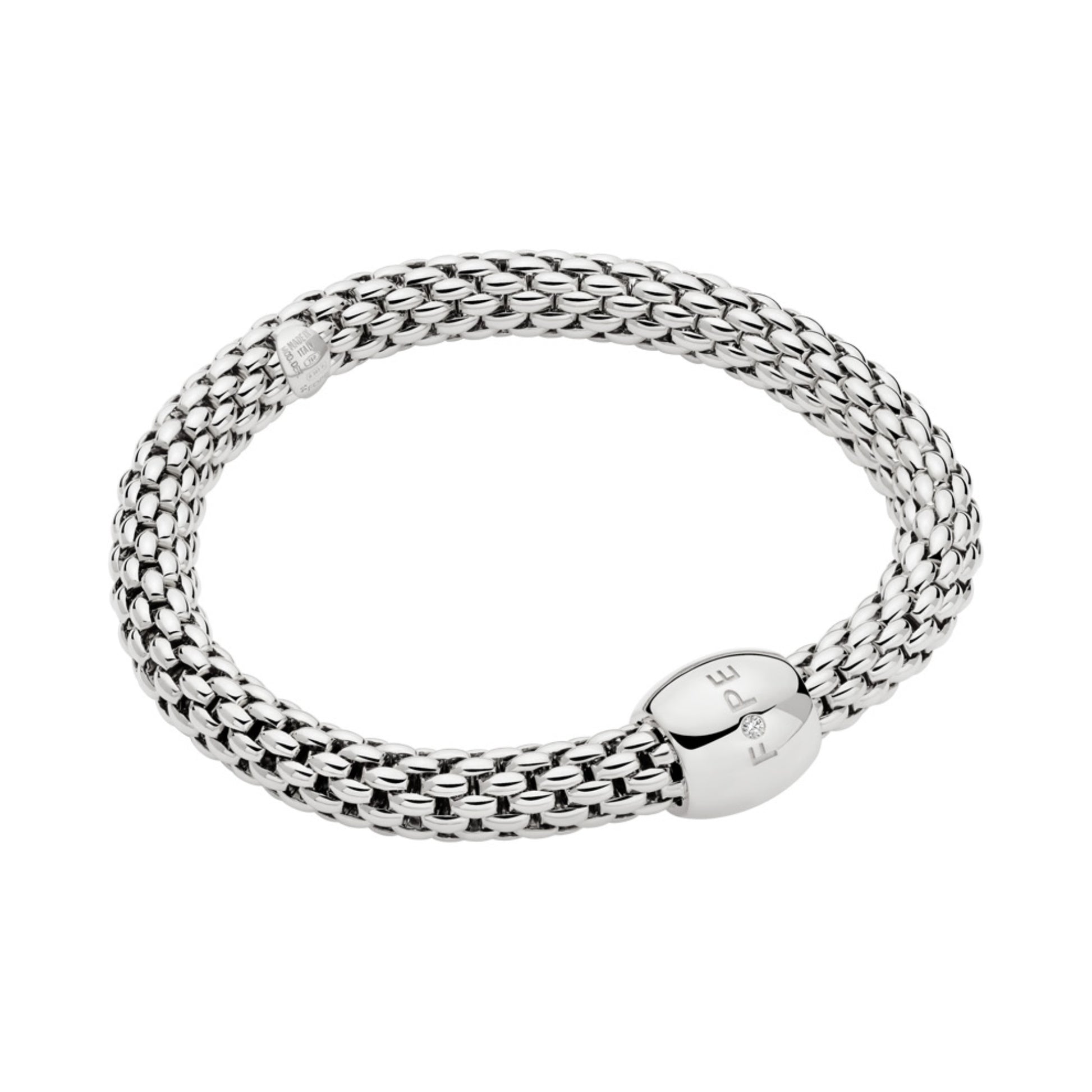 FOPE Love Nest Flex'it Armband - 01M14BX_BB_B_XBX_0XS (0XS) aus Weißgold mit Diamant