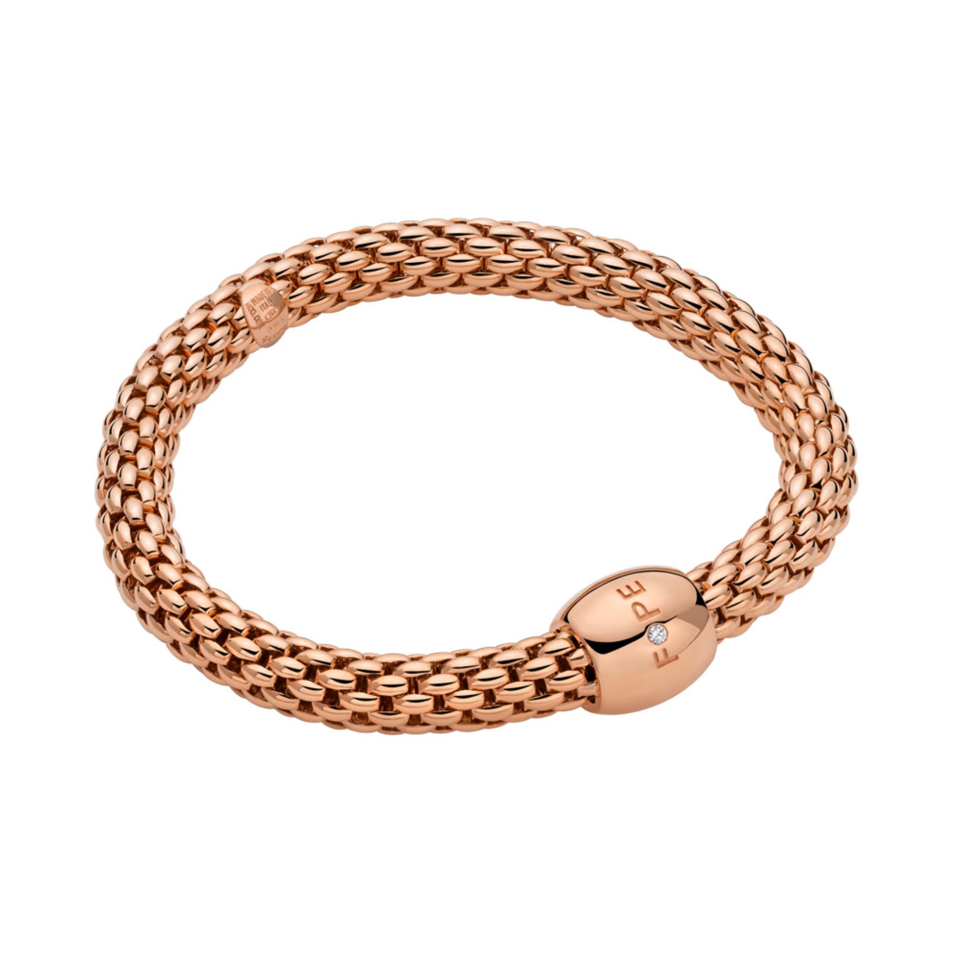 FOPE Love Nest Flex'it Armband - 01M14BX_BB_R_XRX_0XS (0XS) aus Roségold mit Diamant