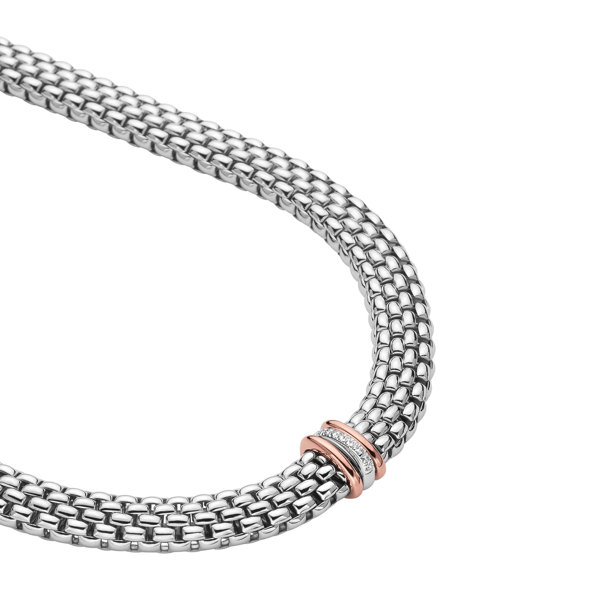 FOPE Panorama Collier - 58712CX_BB_B_RBR_042 (042) aus Bicolor-Gold mit Diamant