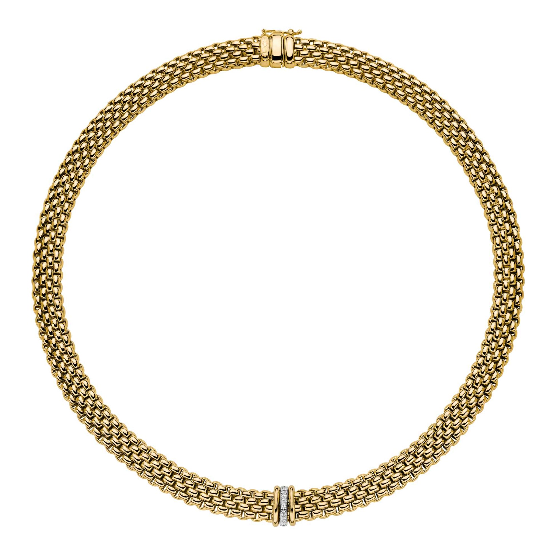 FOPE Panorama Collier - 58712CX_BB_G_GBG_042 (042) aus Bicolor-Gold mit Diamant