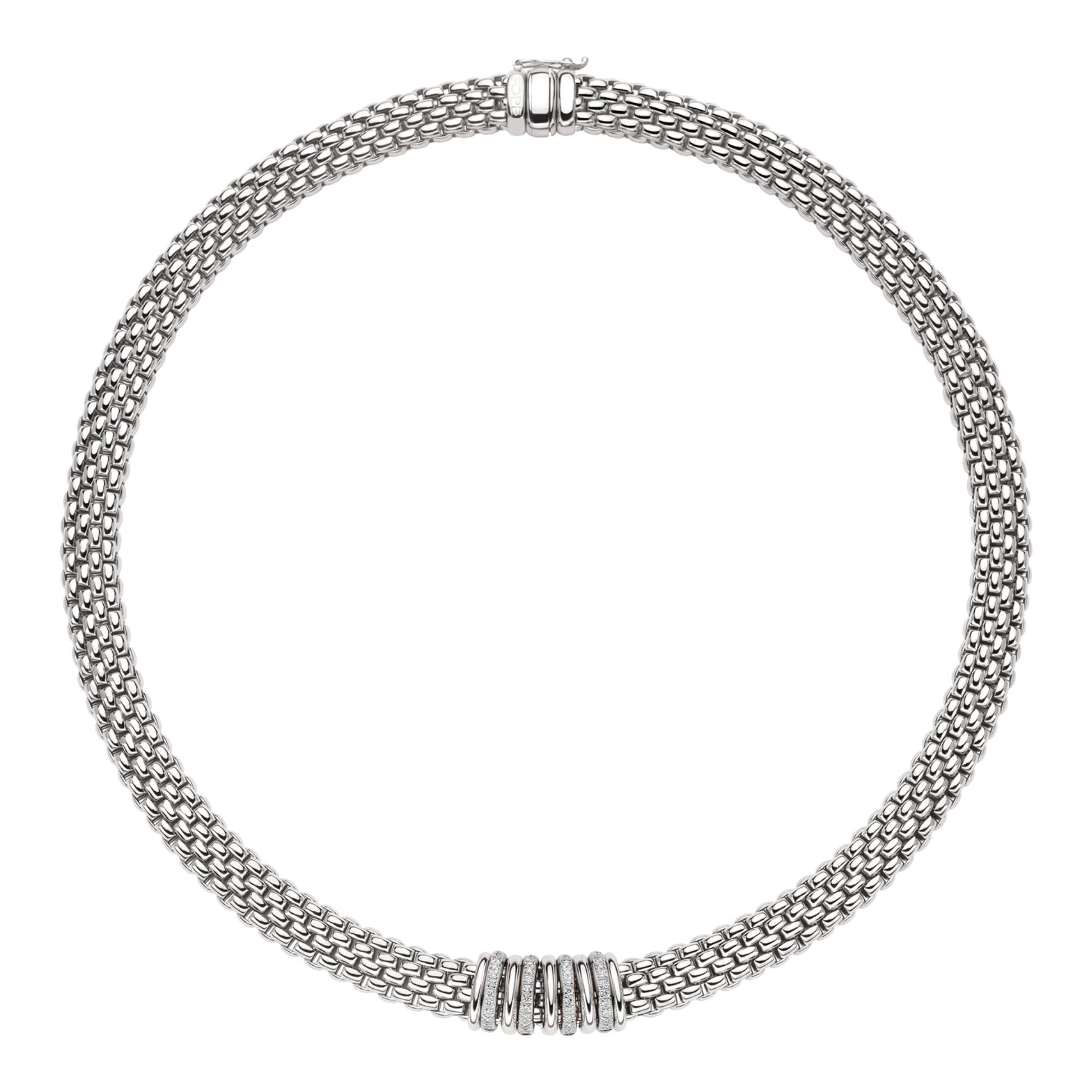 FOPE Panorama Collier - 58812CX_BB_B_BBX_042 (042) aus Weißgold mit Diamant