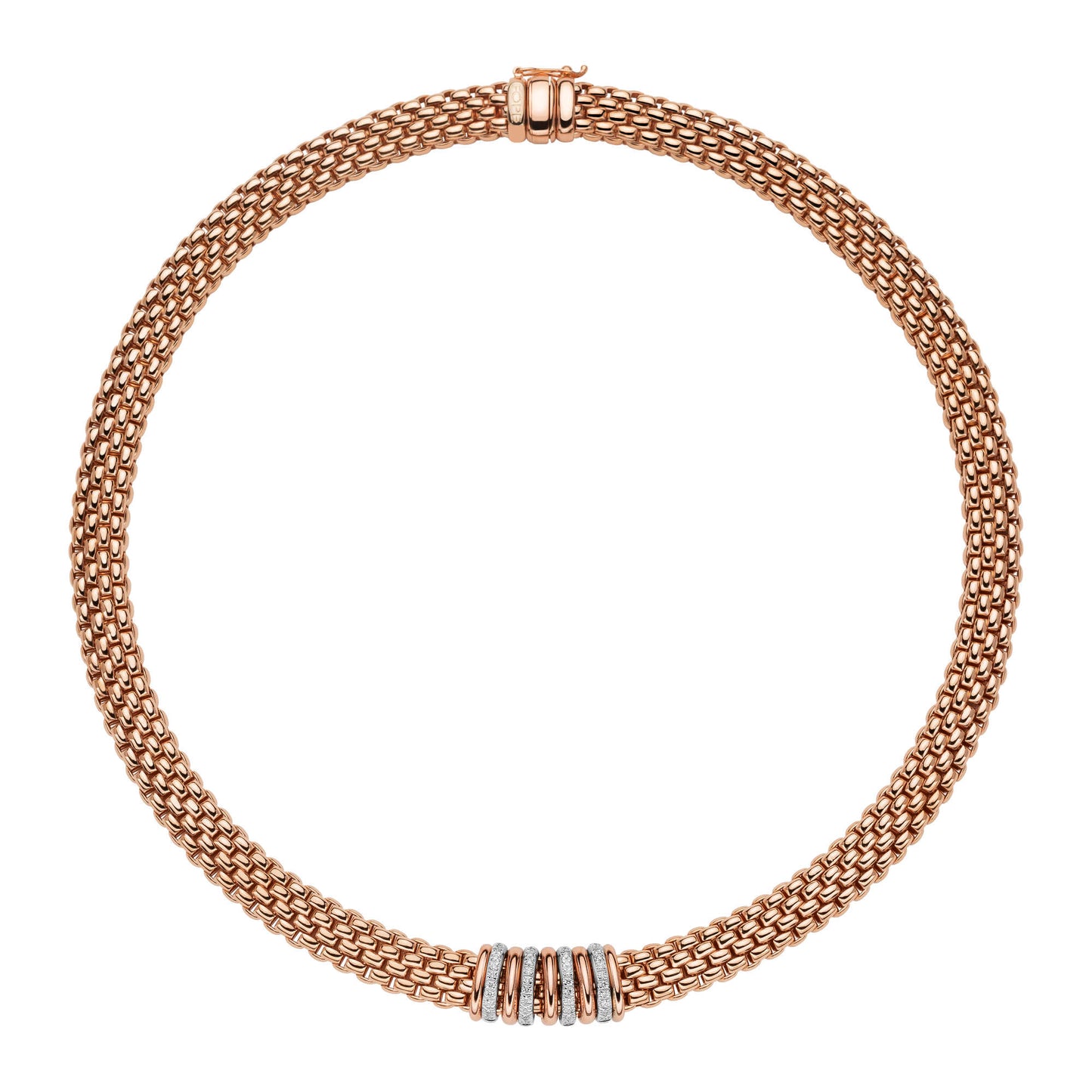 FOPE Panorama Collier - 58812CX_BB_R_BBX_042 (042) aus Bicolor-Gold mit Diamant