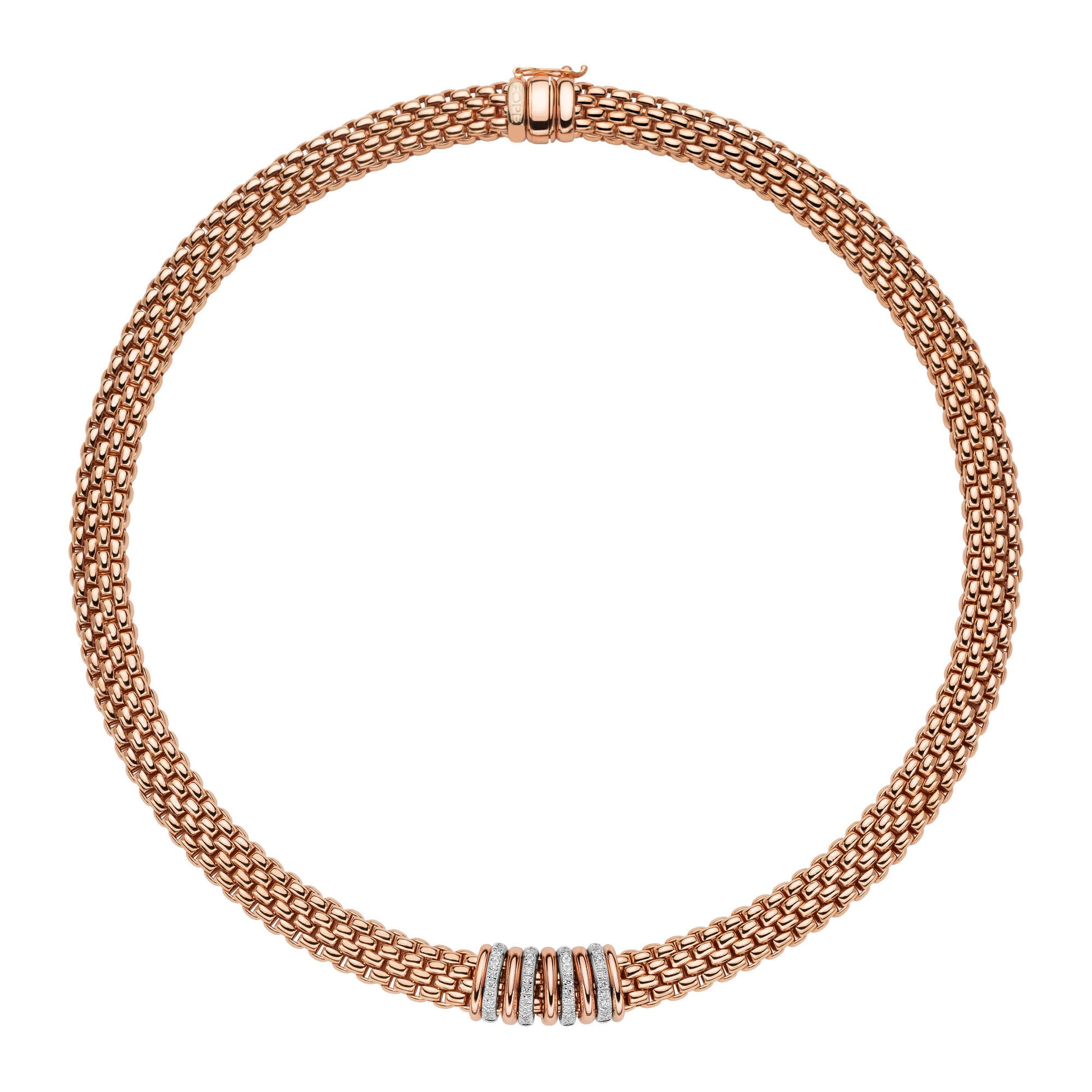 FOPE Panorama Collier - 58812CX_BB_R_BBX_042 (042) aus Bicolor-Gold mit Diamant