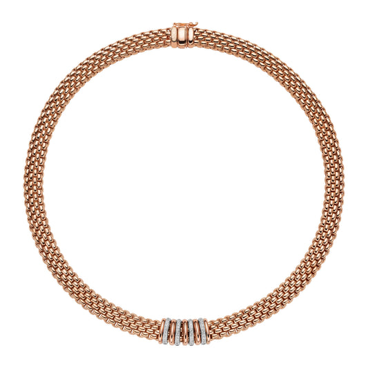 FOPE Panorama Collier - 58812CX_BB_R_BBX_042 (042) aus Bicolor-Gold mit Diamant