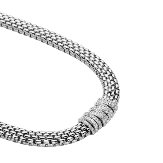 FOPE Panorama Collier - 58812CX_PB_B_XBX_042 (042) aus Weißgold mit Diamant
