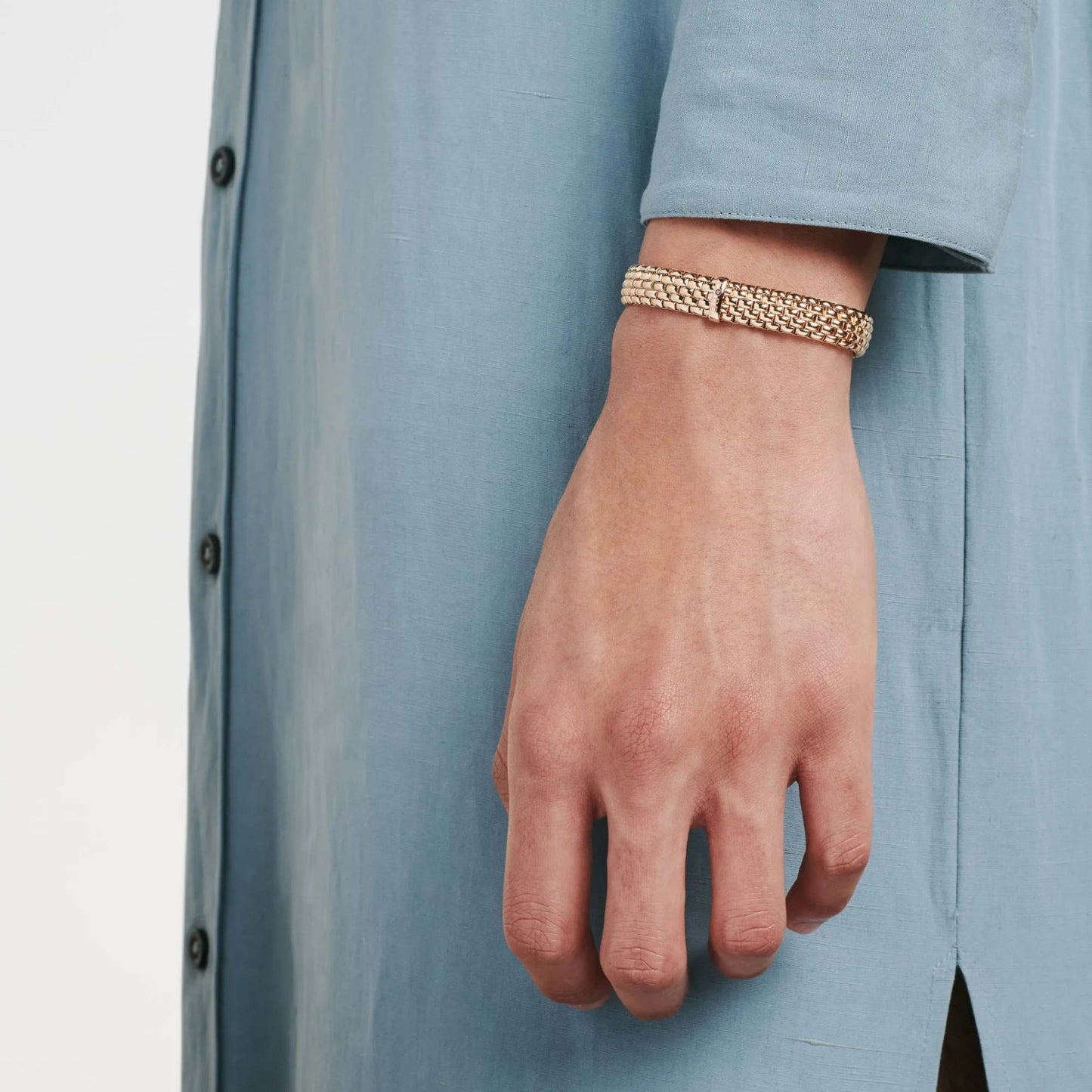 FOPE Panorama Flex'it Armband - 01M04BX_BN_G_XGX_0XS (0XS) aus Gelbgold mit Diamant