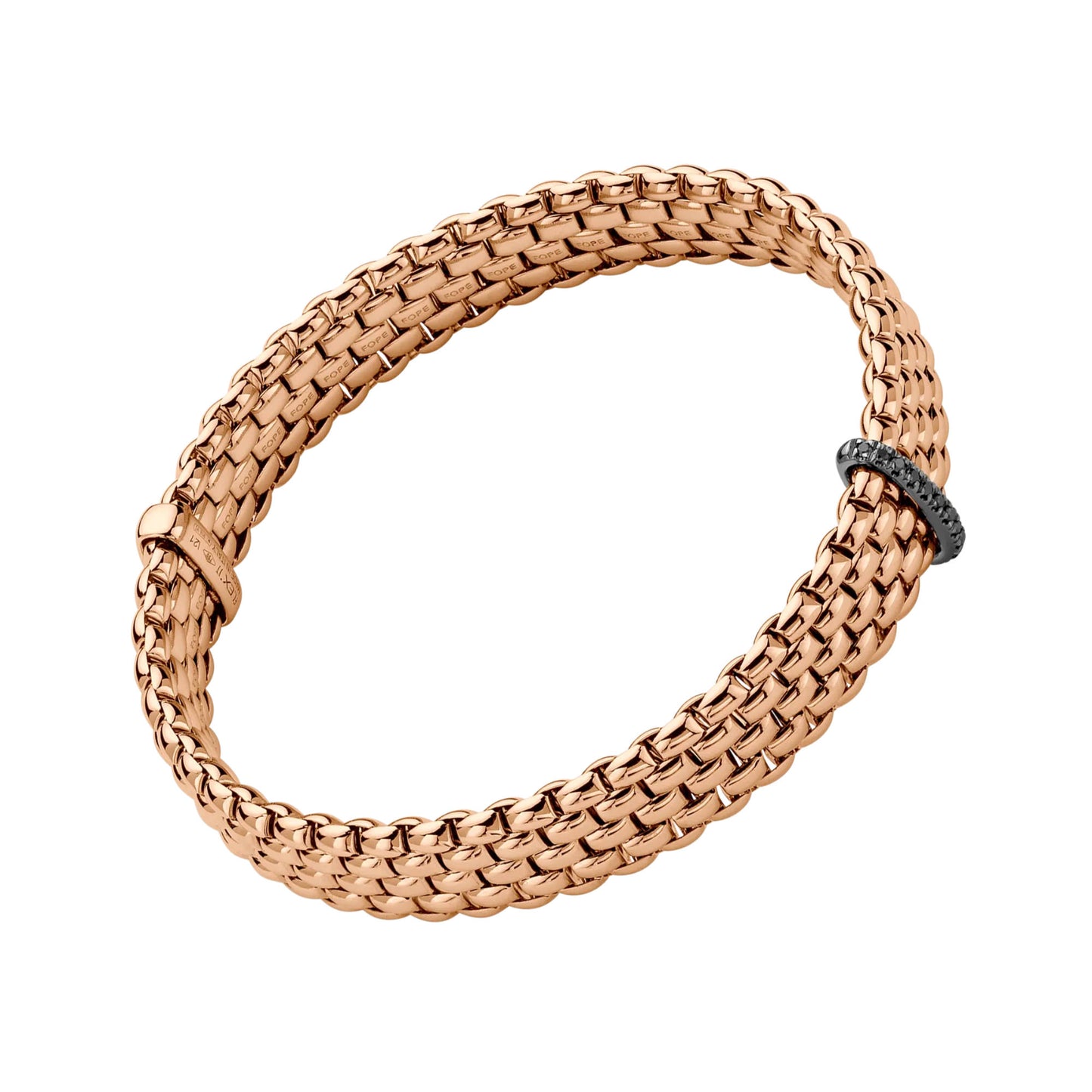 FOPE Panorama Flex'it Armband - 58604BX_BN_R_X1X_0XS (0XS) aus Bicolor-Gold mit Diamant