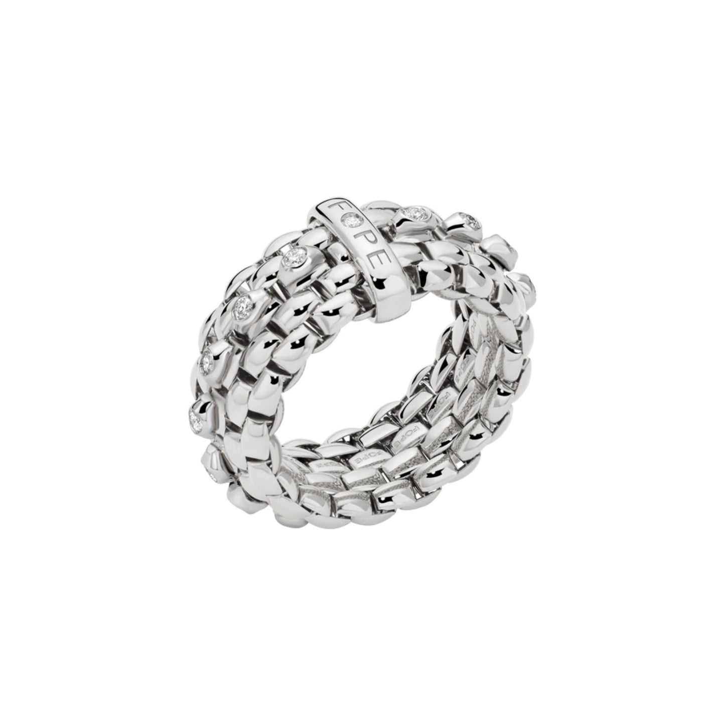 FOPE Panorama Flex'it Ring - 58504AX_PB_B_BBX_0XS (0XS) aus Weißgold mit Diamant