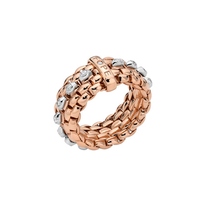 FOPE Panorama Flex'it Ring - 58504AX_PB_R_RBX_0XS (0XS) aus Bicolor-Gold mit Diamant