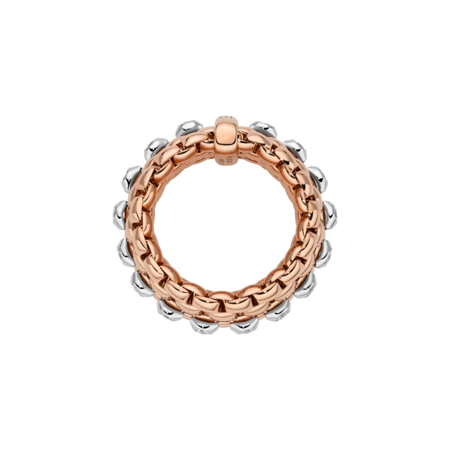 FOPE Panorama Flex'it Ring - 58504AX_PB_R_RBX_0XS (0XS) aus Bicolor-Gold mit Diamant